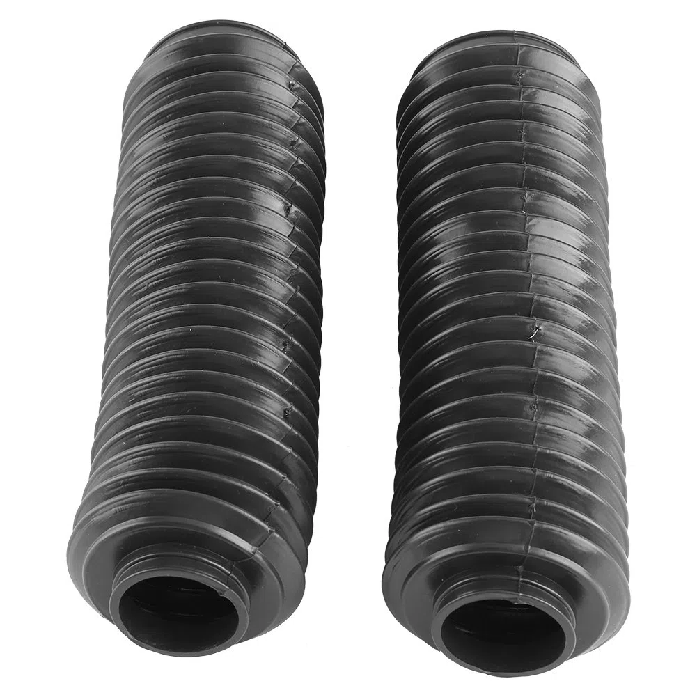 Yctze para Dirt Bike Fork Cover Fuelles Horquilla Moto 1 par de Botas Negras de Tubos de Horquilla Delantera de Motocicleta Funda de Goma Funda de Choque para CQR ATV para