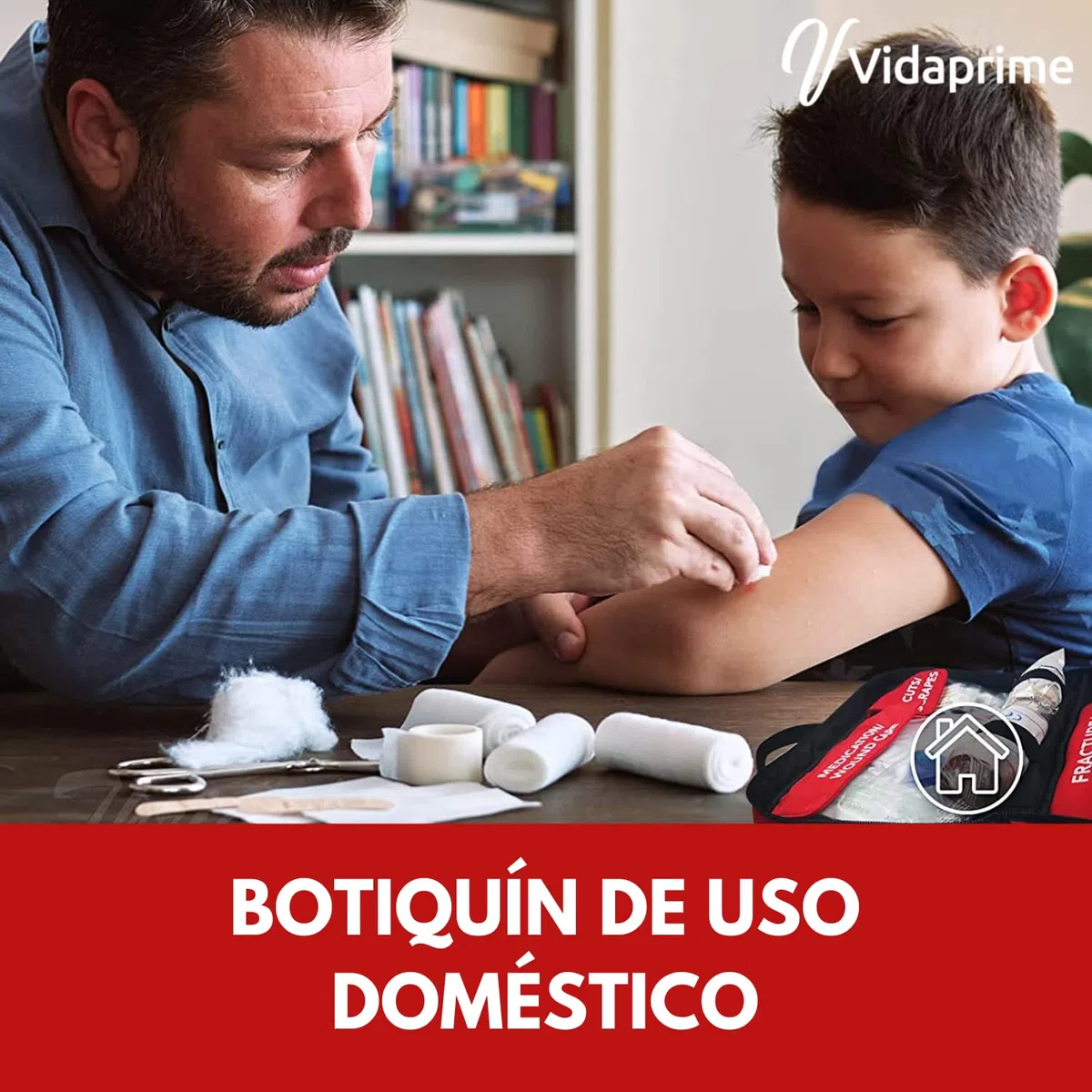 BOTIQUÍN de Primeros Auxilios con Guantes- para Coche, Hogar, casa, Maletín Viaje de Seguridad SUPERVIVIENCIA - Emergency KIT COMPLETO 180 PIEZAS