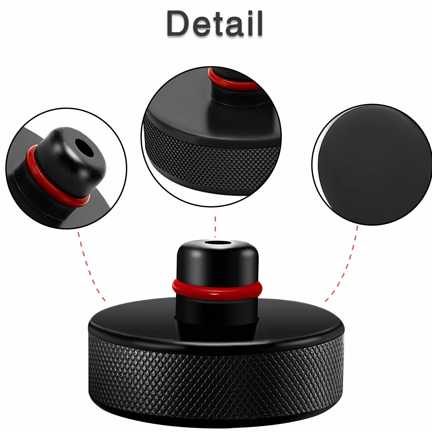 YIXISI 4 Piezas Almohadilla de Goma para Gato de Coche Compatible Con Tesla Model 3/Y/X/S, Jack Pads Con Bolsa de Almacenamiento, Bloque Protector