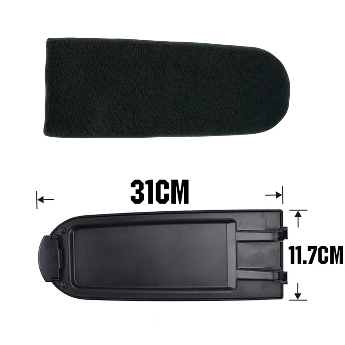 NICOLIE Cubierta De Reposabrazos De Consola Central Cubierta De Reposabrazos De Tela Suave Compatible con VW Golf 4 Mk4 Bora Beetle Polo 6R 9N 9N3