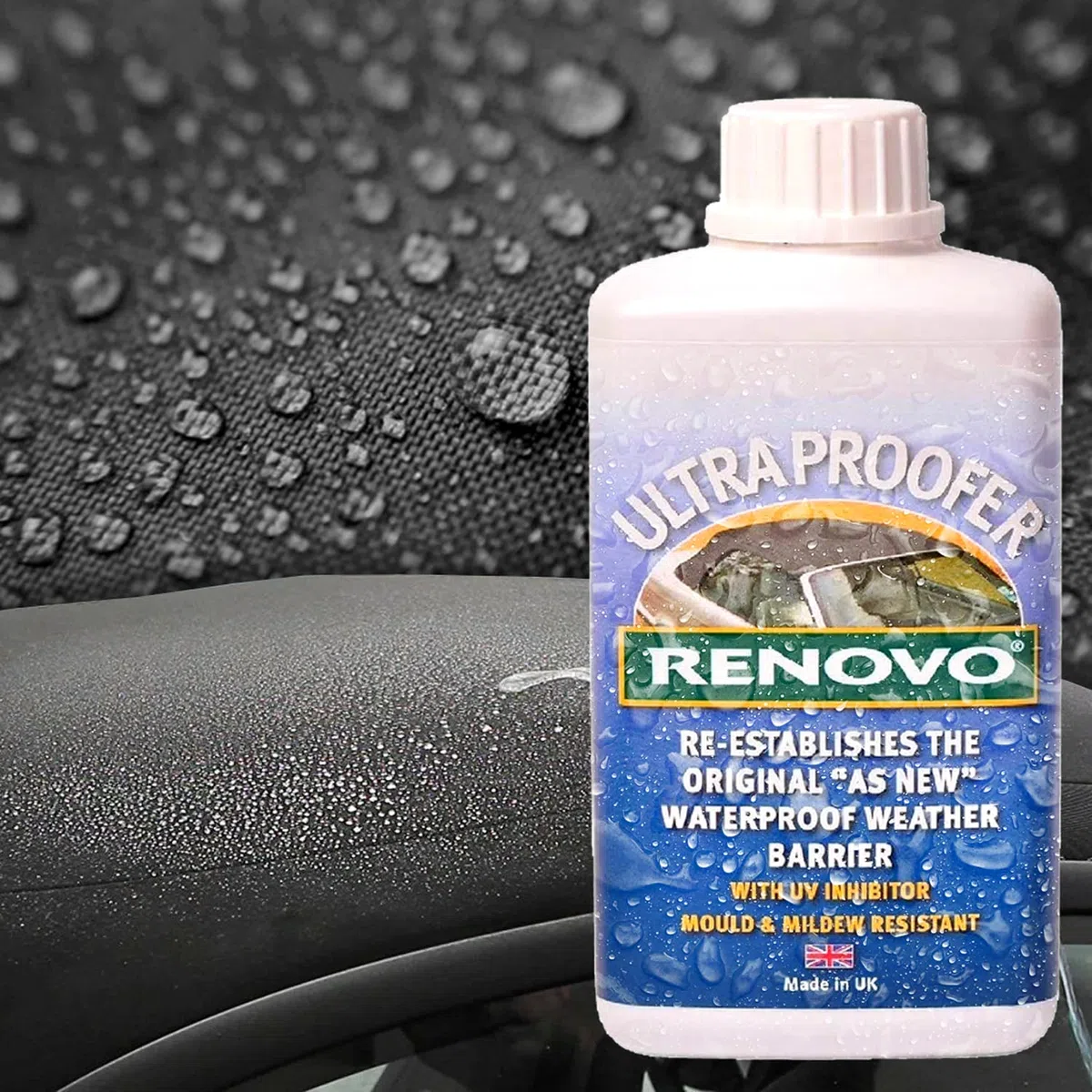 Renovo Kit de Limpieza REN-KIT4 Triple Contiene Suave Superior Reviver/Dulce Ultra Proofer/Suave Superior Azul, Limpiador de Lona
