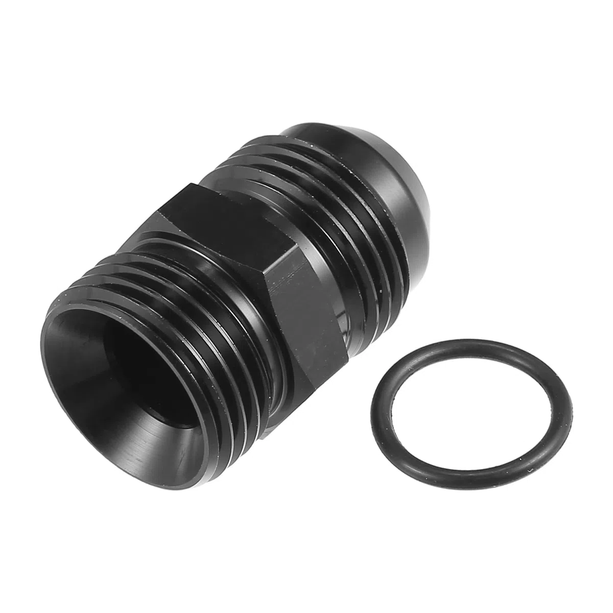 A ABSOPRO AN10 a AN10 Combustible Raíl Adaptador Conector Racor Negro - 4 Uds