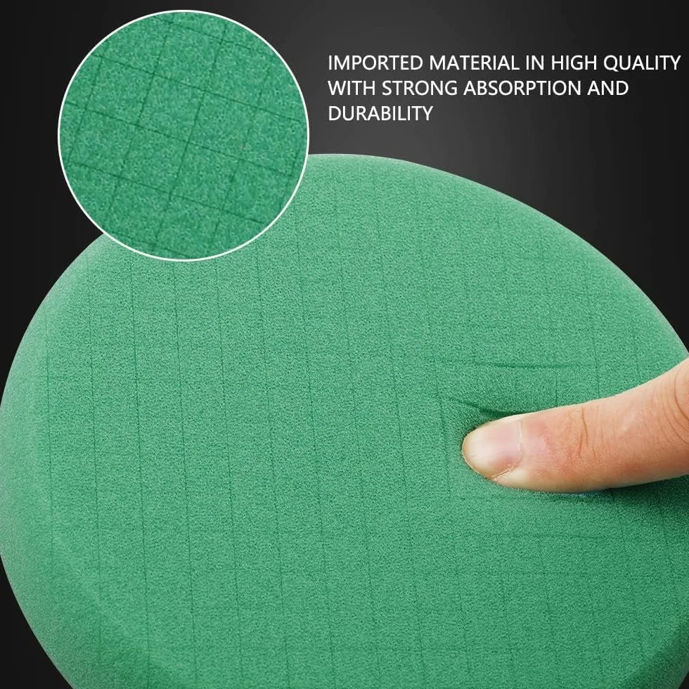 Verde T120 Corte Pesado Esponjas pulido coche, SPTA 3 Piezas 125mm Almohadillas de Pulido Kit Esponja Pulido para Coche, Esponjas para pulidoras, Almohadilla de Rejilla de Pulido