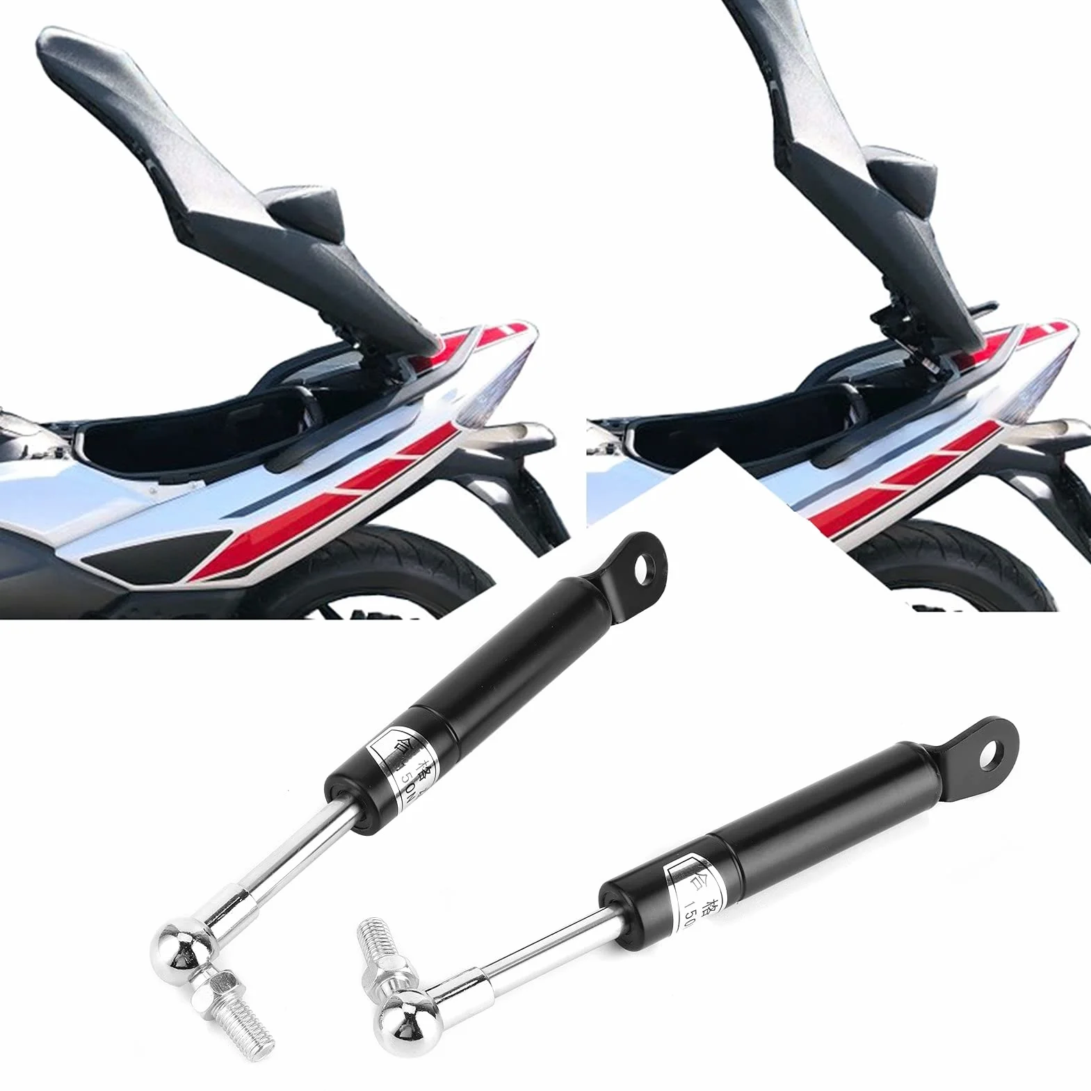 Tbest, Otros 2 uds., Amortiguadores de Elevación de Motocicleta, Resorte de Gas para Sillín, Apto para T-MAX 500/T-MAX 530