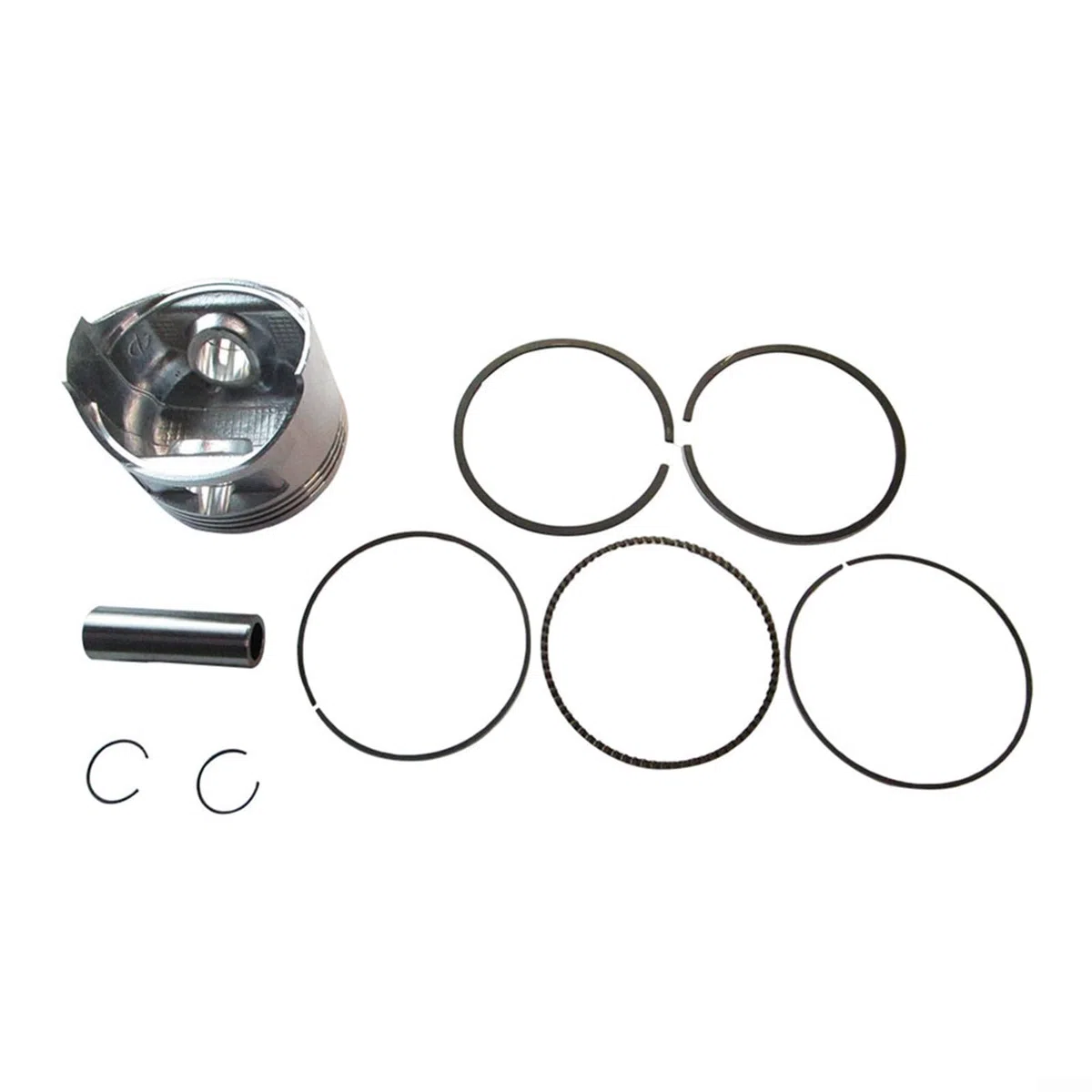 Kit de anillo de pistón para motor 190F GX420 6.0-6.5KW, montaje de 90 mm con pin y clips, piezas de repuesto de metal