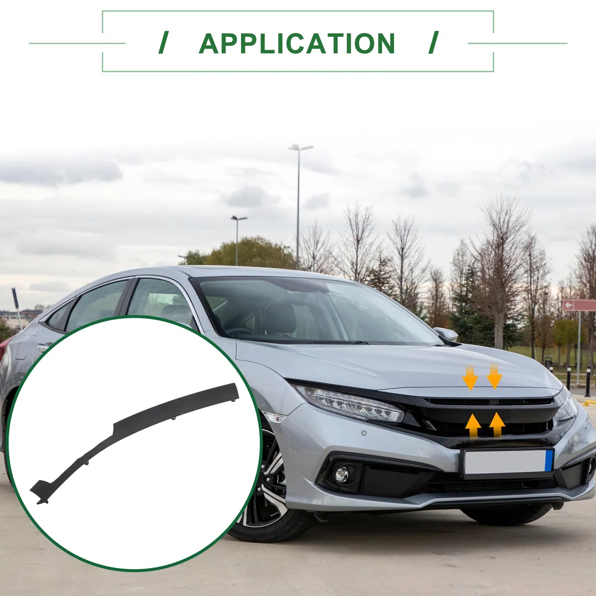 Motoforti Tira De Sellado Del Capó Delantero Junta De Goma Del Capó Del Motor Para Honda Civic 2012-2015 Negro 1 Pieza.
