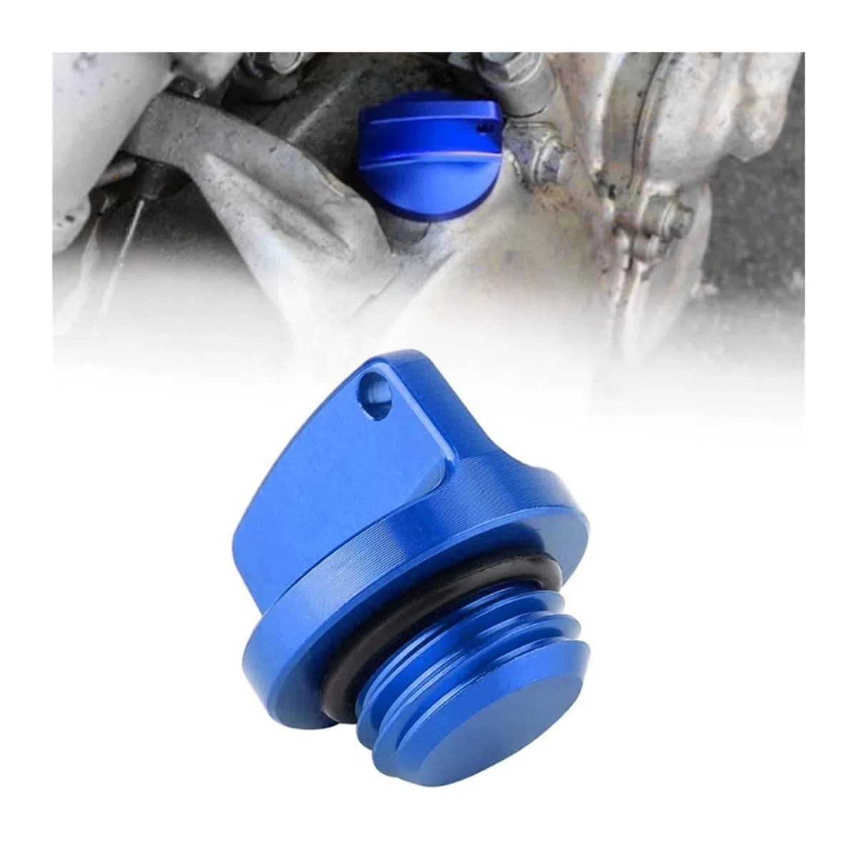 Cubierta del cárter de motocicleta M20 x 2.5 CNC Tapón de llenado de aceite de motor compatible con 2025 (rojo)