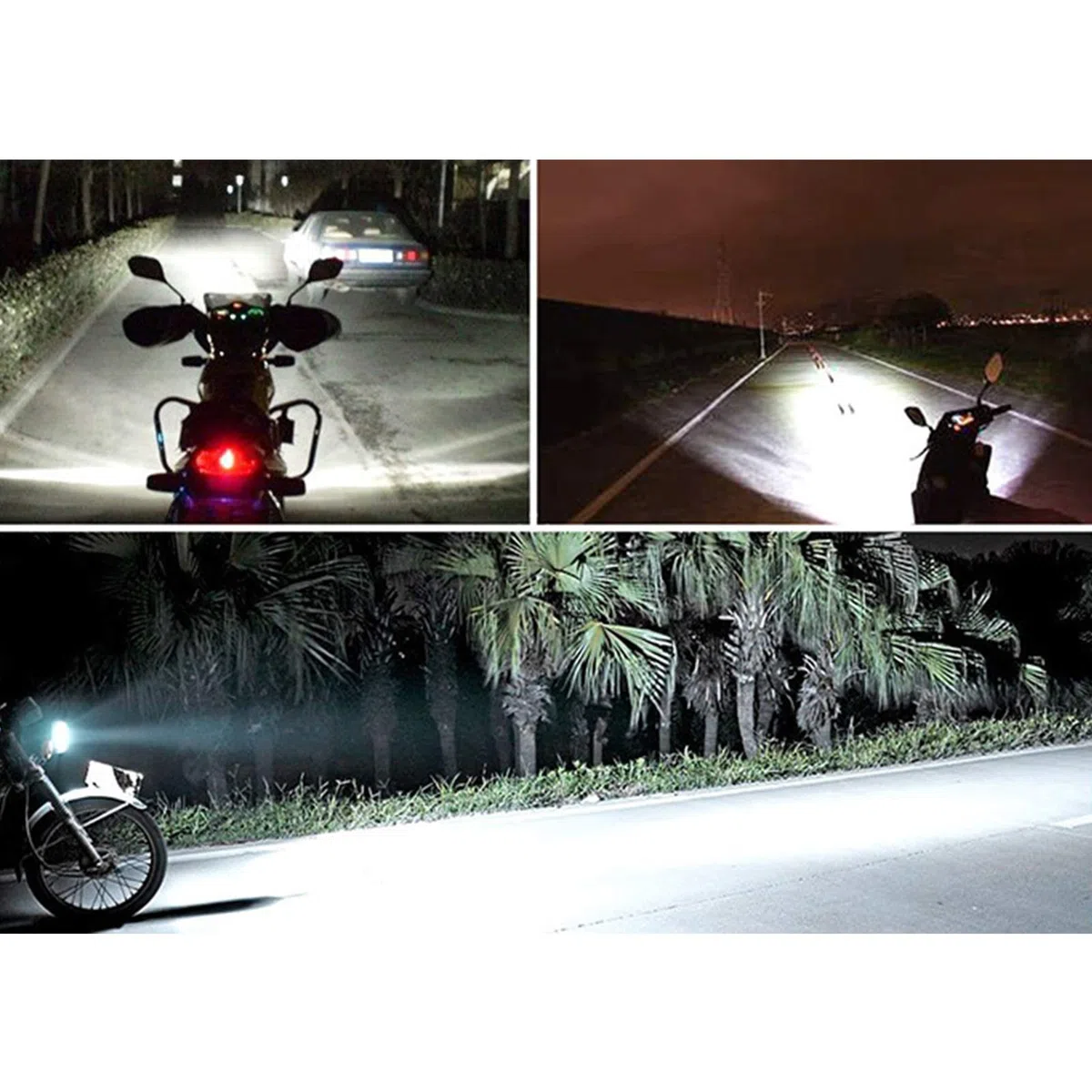 Bombilla H4 LED para Moto, Faro Delantero 1080LM 9-12W 6500K, Lámpara Frontal de Motocicleta, Alto Brillo, Eficiencia Energética