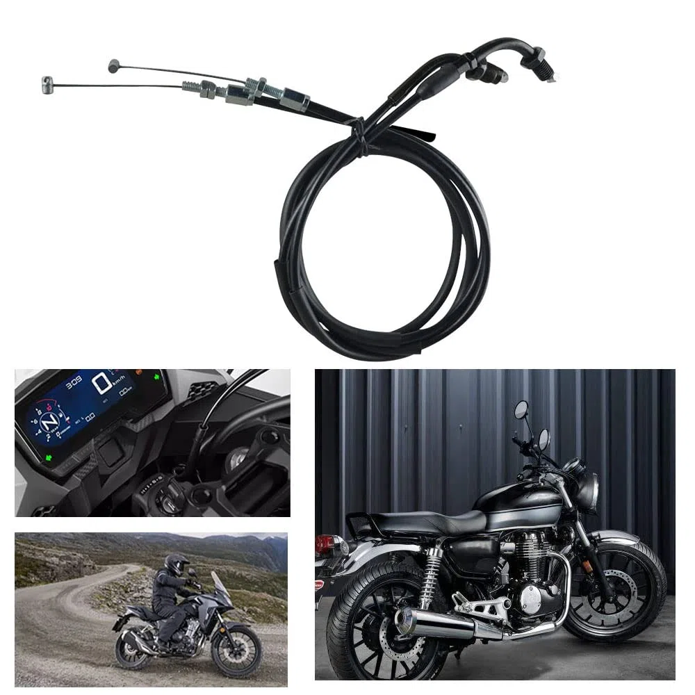 Wai Danie Kit Cable Acelerador Push & Pull Compatible con Honda CB350 CL360 CB400 CB550 CB750 FT500 Rebel 250 300 450 Shadow 500 700 800 ACE 750 1100 CRF250L CMX250L 0 C