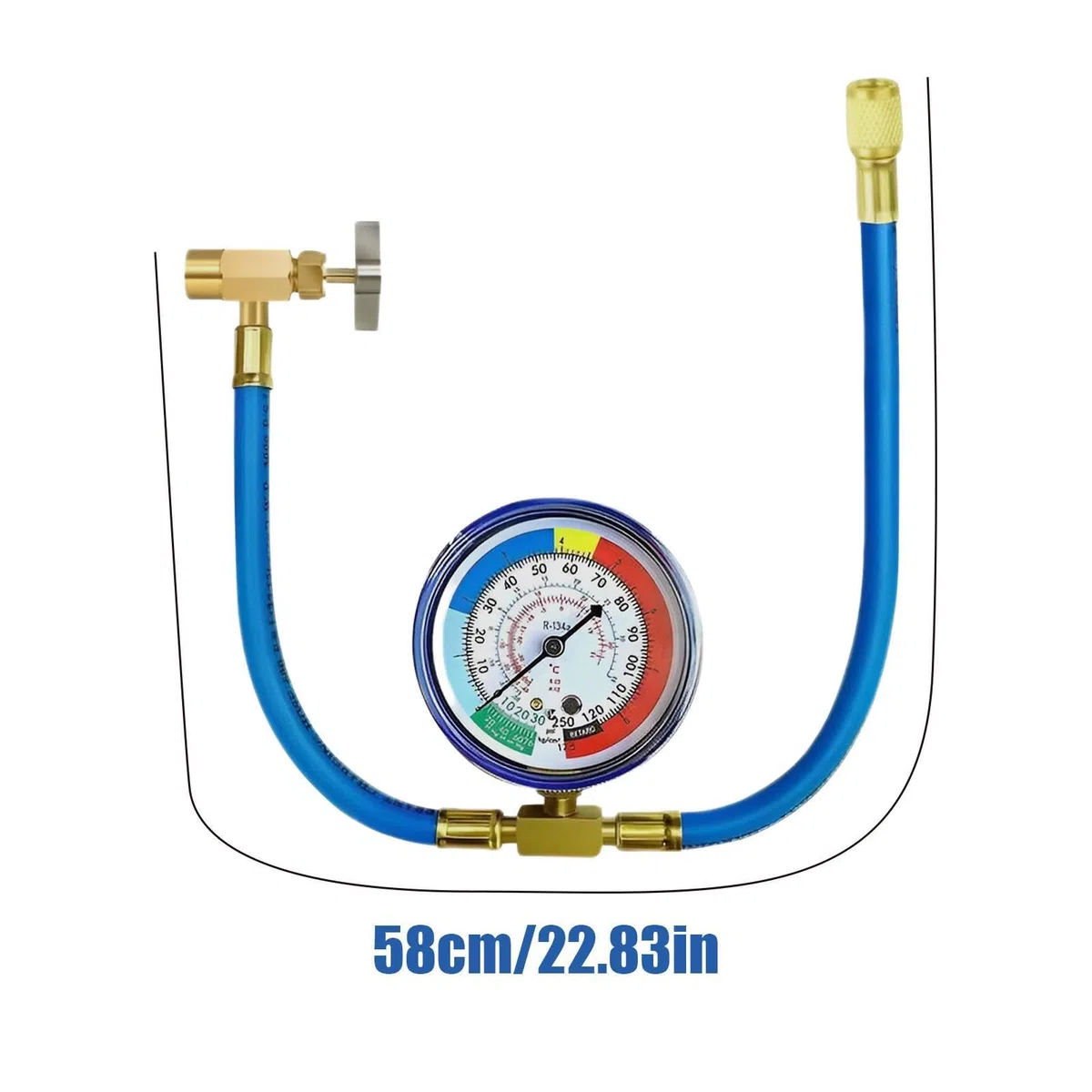 Kit De Recarga De CA Para Automóvil: Adaptador De Perforación De Válvula De Manguera Para Grifo De Lata De Refrigerante, Herramienta De Servicio De Aire Acondicionado Para Automóvil, Reparación De Fug