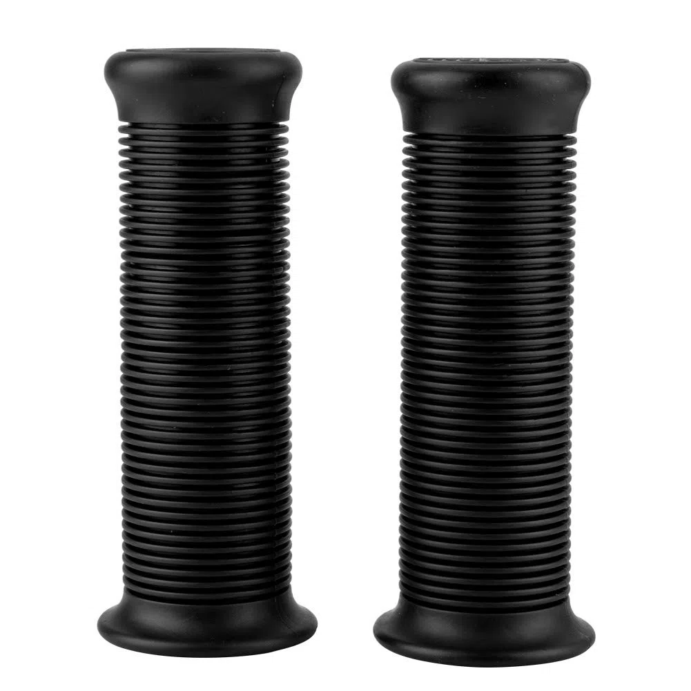 Impugnatura Moto Vintage TPU universale 2 pezzi 1 pollice 25 mm adatta per la maggior Parte Delle motociclette(Nero)