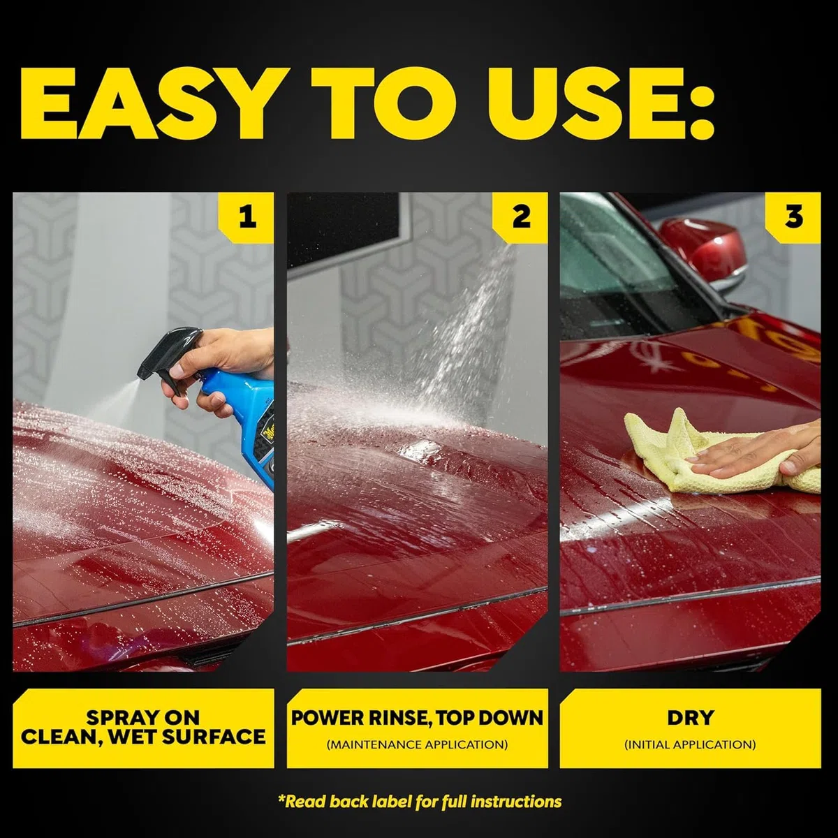 Meguiar's G190526EU Hybrid Ceramic Wax, Cera líquida con protección cerámica, 768 ml