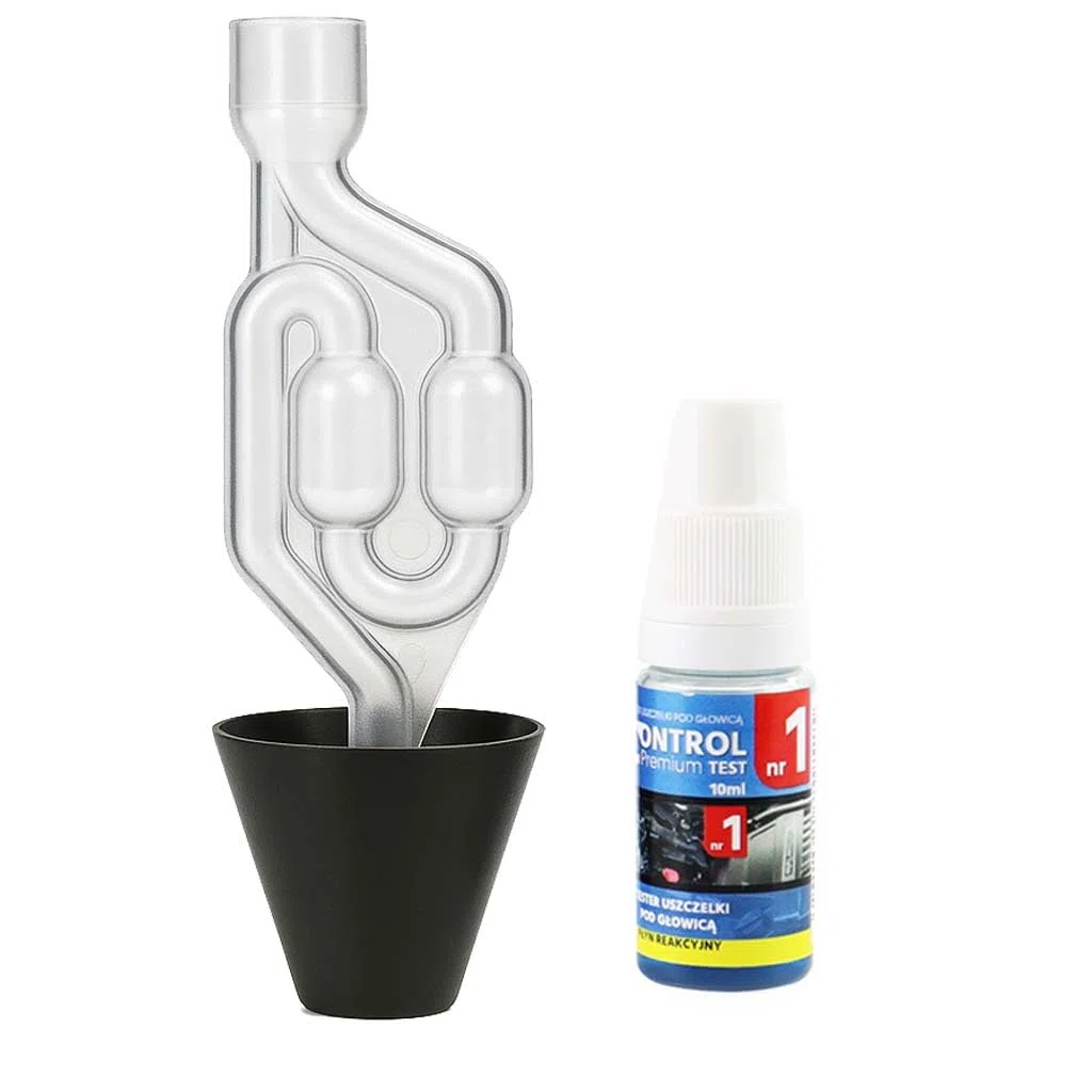 Detector De Fugas De Junta De Culata por CO₂ | Kit Profesional para Prueba de Gases En Refrigerante | Detecta Fugas de CO2 Rápidamente | para Motores Diésel y Gasolina (5 Pruebas)