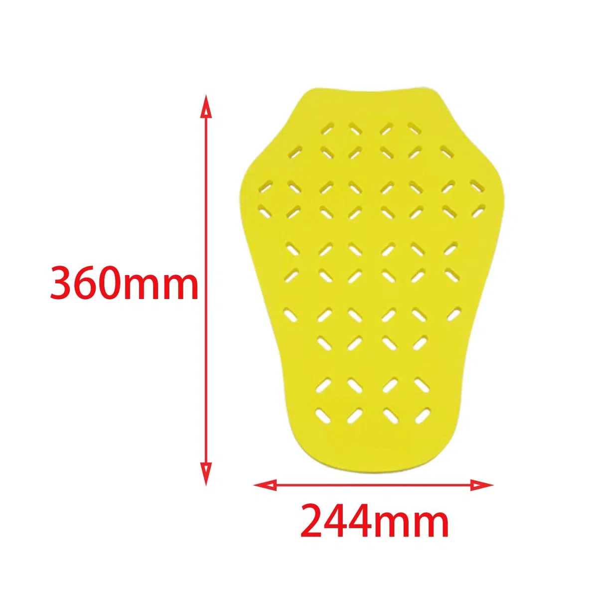 2x Protector de Espalda Insertar Almohadilla Trasera, Almohadillas de Repuesto para Chaqueta de Motocicleta, Protectora de Equipo de