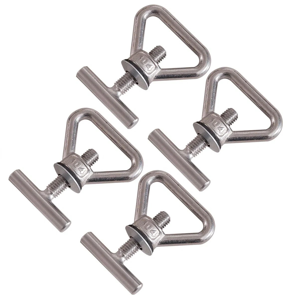 Twowinds - Tornillo Sujeción Carga en Riel Compatible con VW Transporte Seguro T5 T6 Multivan California Caravelle Caravana - Fijación Segura Guía Carril (Set de 4)