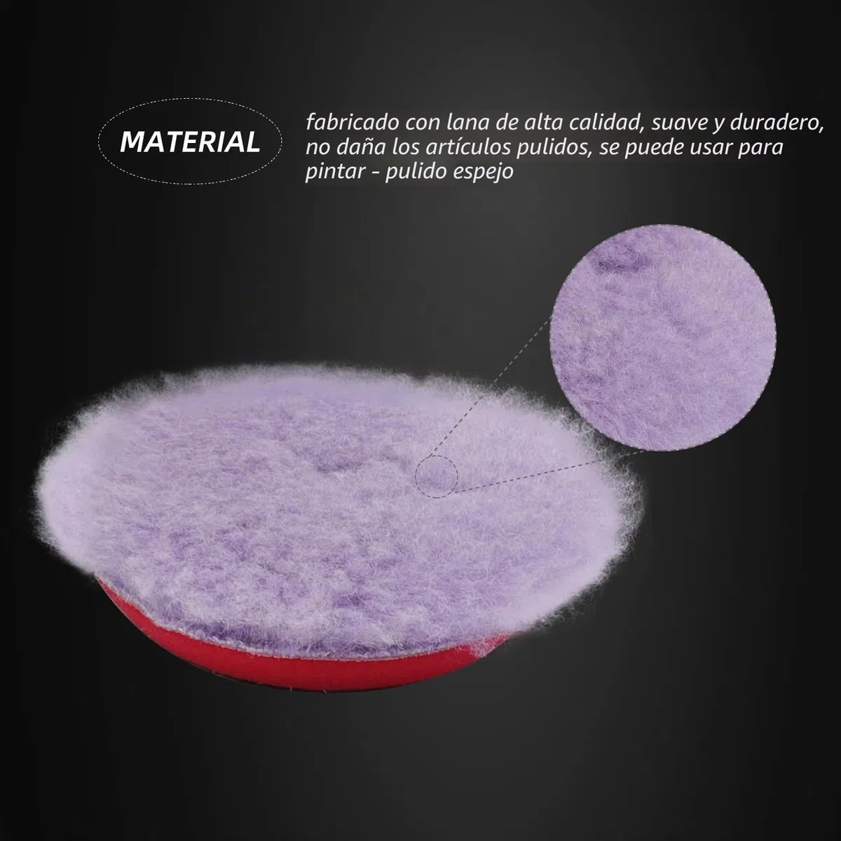 Esponja Pulir para coche, esponja pulir coche, 2x Lana para Pulir 5x 80mm Kit de esponja de pulido kitEsponjas de Pulido Esponjas de Cera Para, Máquina Pulidora -FLPS3MIX