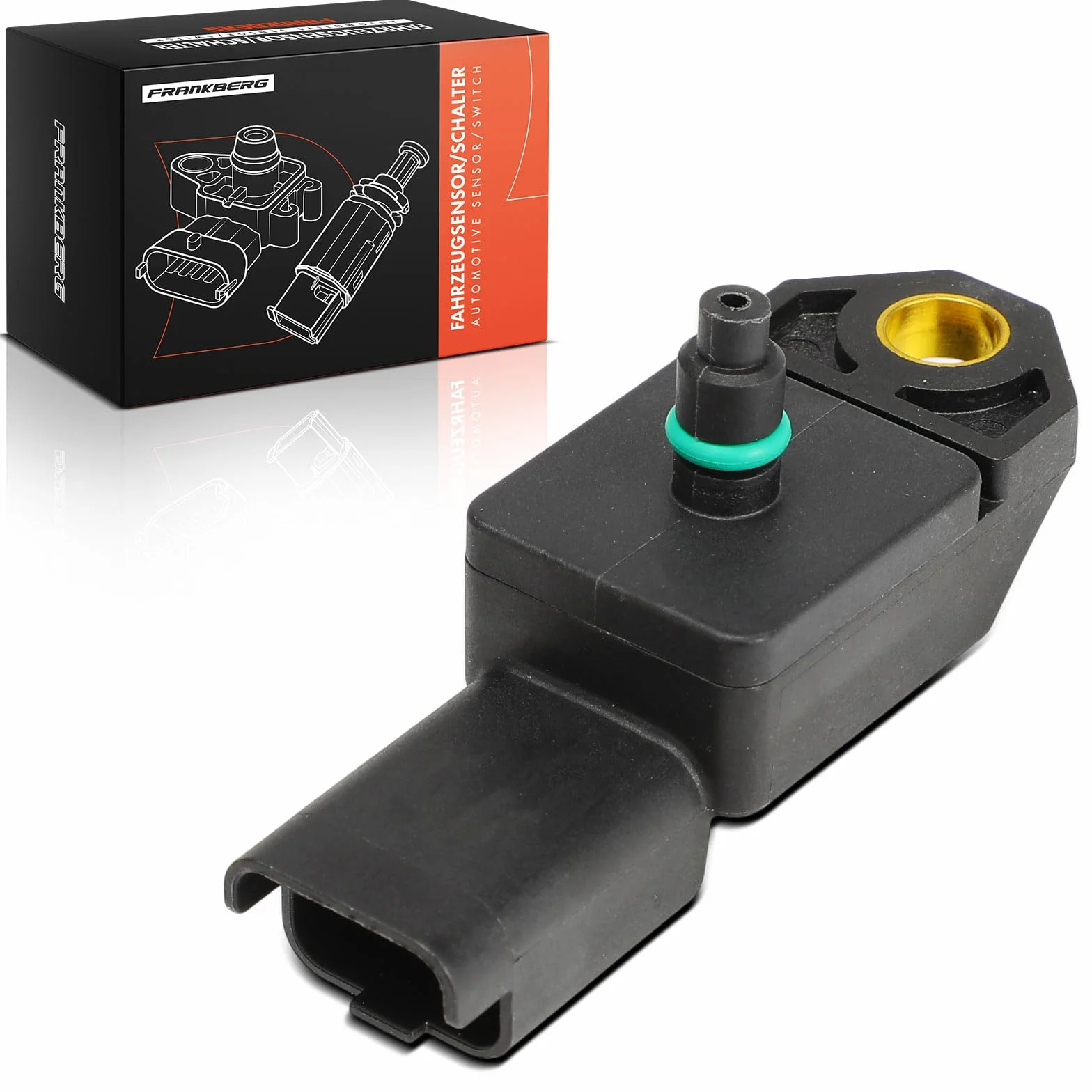 Frankberg Sensor de presión del tubo de aspiración Compatible con Berlingo Multispace B9 K.u.g.a I C-Max DM2 C4 Grand Picasso I UA M.i.n.i R56 Replace# 1920CZ
