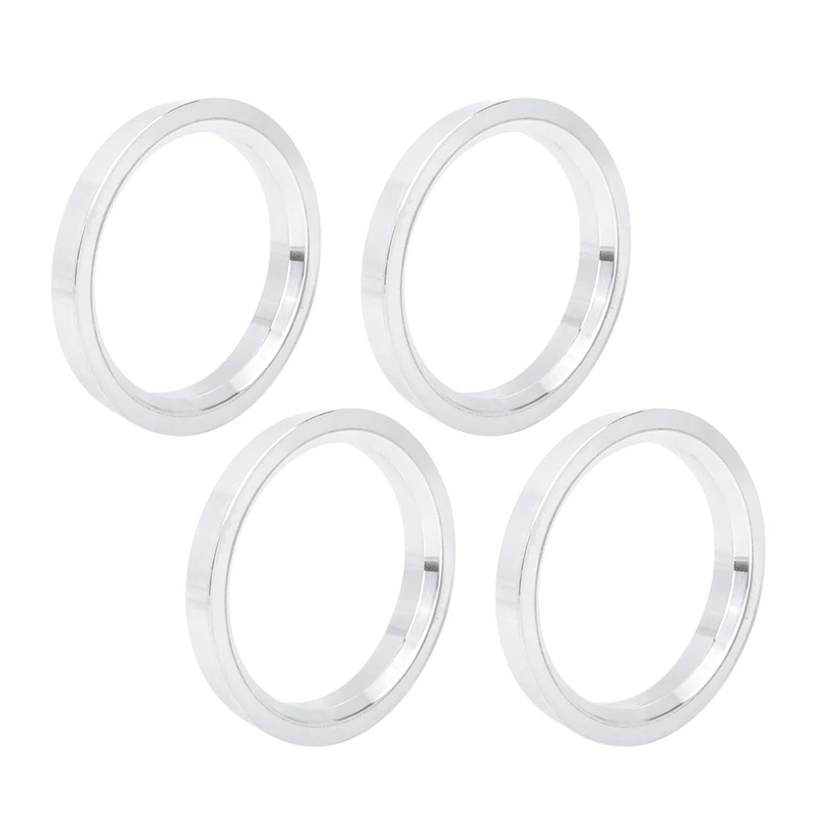 X AUTOHAUX 4Pcs 73.1 a 60.1 mm Aluminio Aleación Coche Cubo Centrado círculos Anillos de Centrales