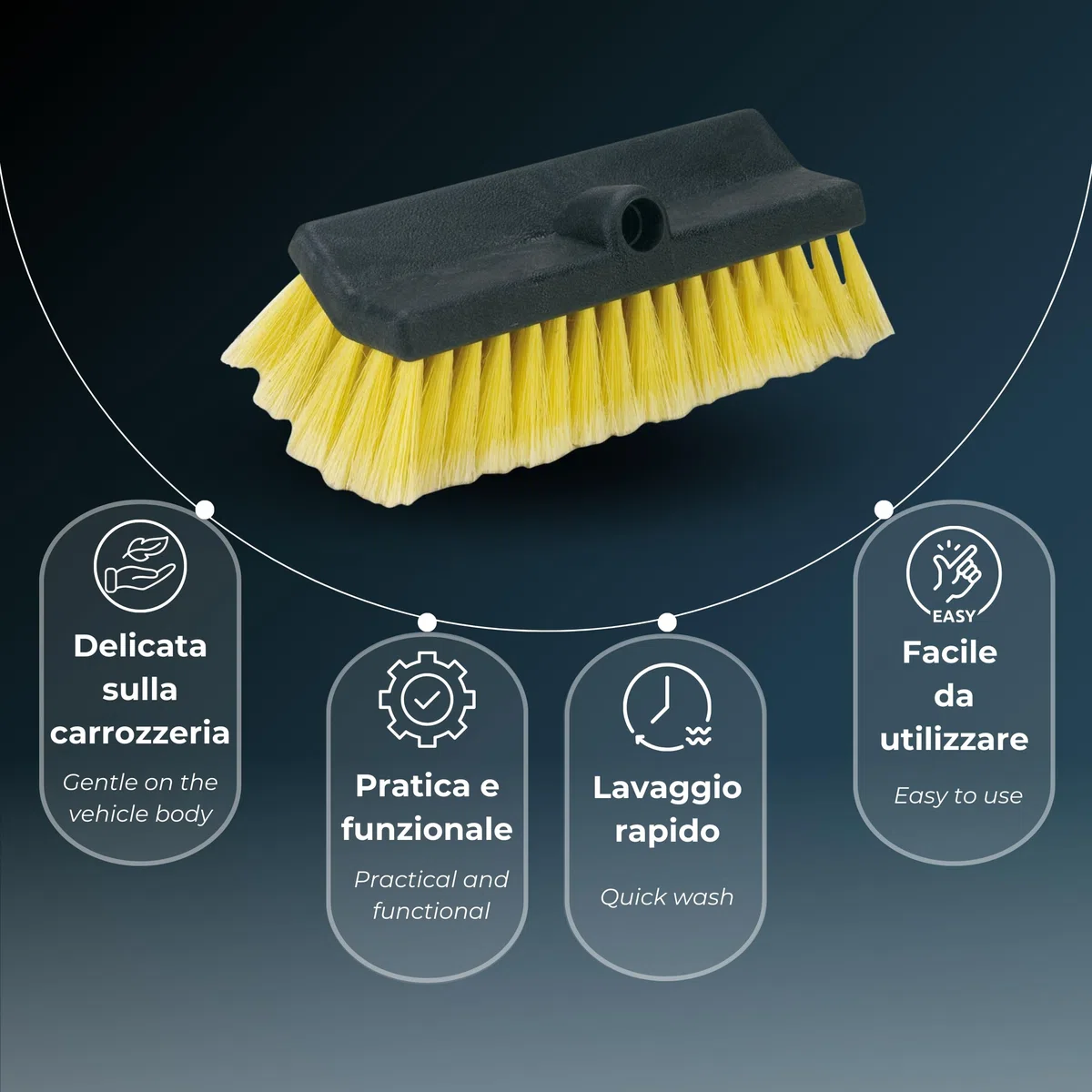 Bottari 32236 Hidrocepillo para Lavado, con Cerdas Sintéticas