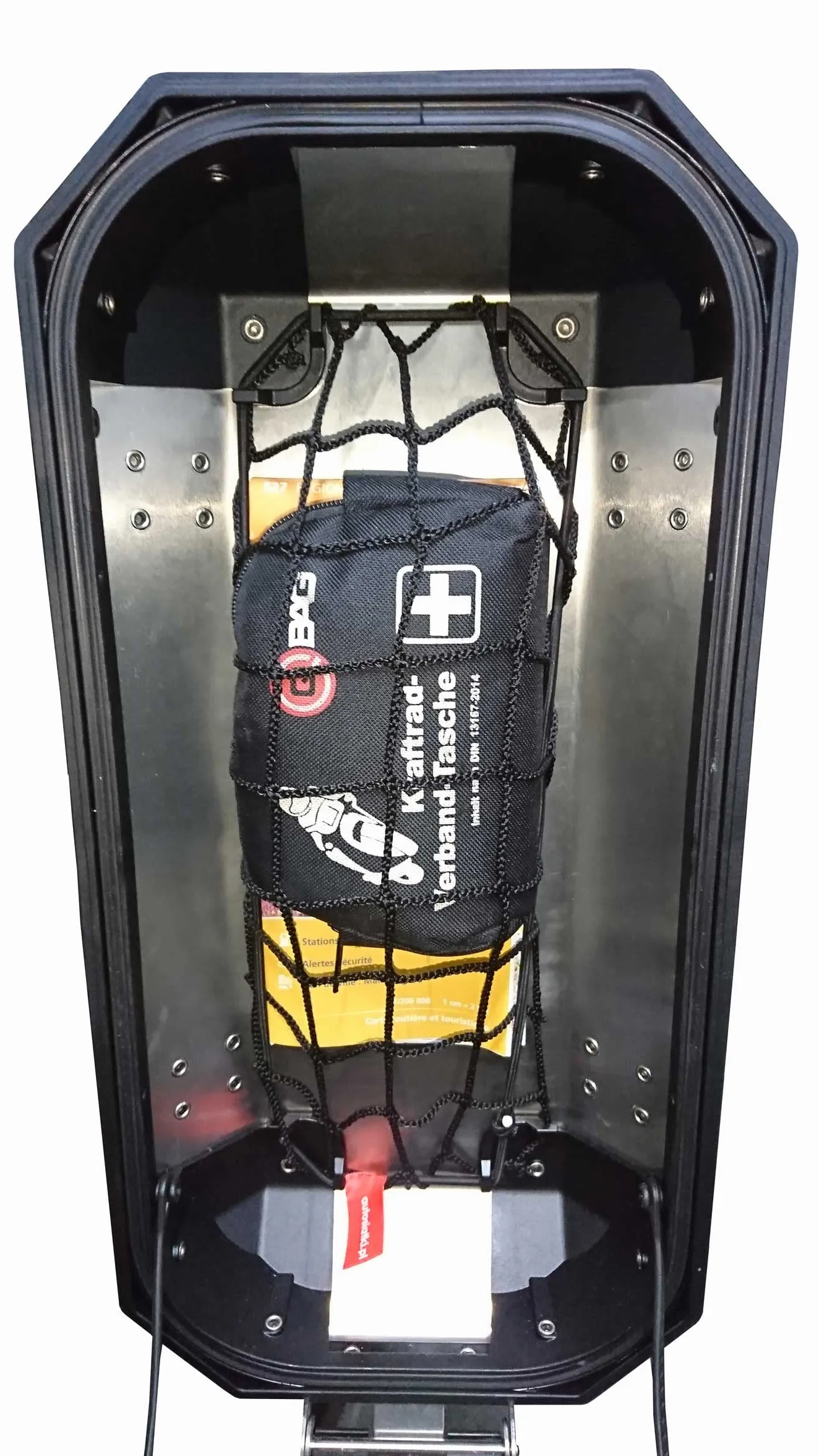 GIVI Trekker Outback 37 l y Trekker Dolomiti - Red de Maletero - Maletas Laterales - Red - Maleta de Moto - Red de Equipaje - Bolsa de Red de Maletero - Negro