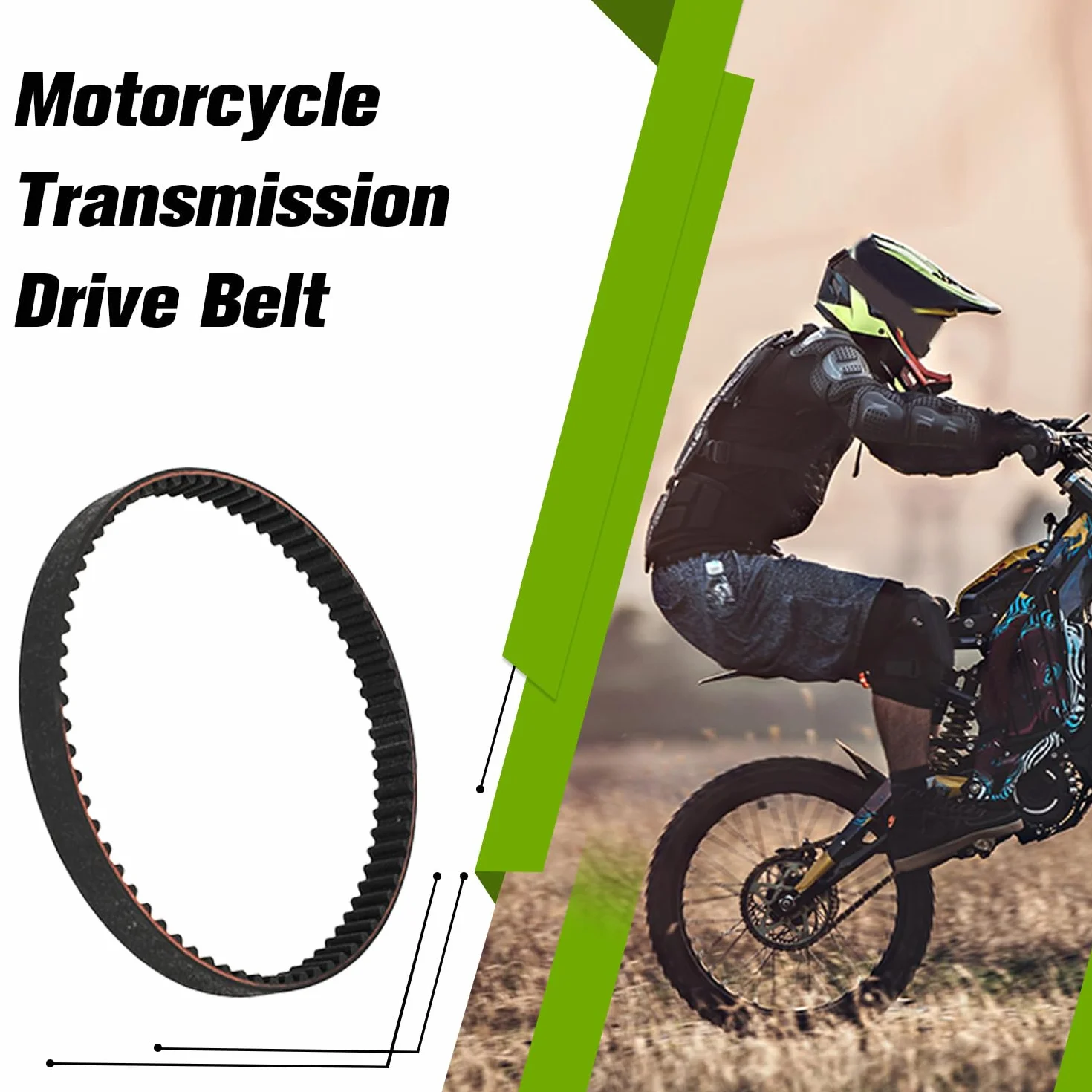 Correas Moto,Correas de Transmisión 560-8M, Correas Transmisión Motocicleta para Motocross Eléctrica Sur-Ron Surron Sur Ron Light Bee S/X