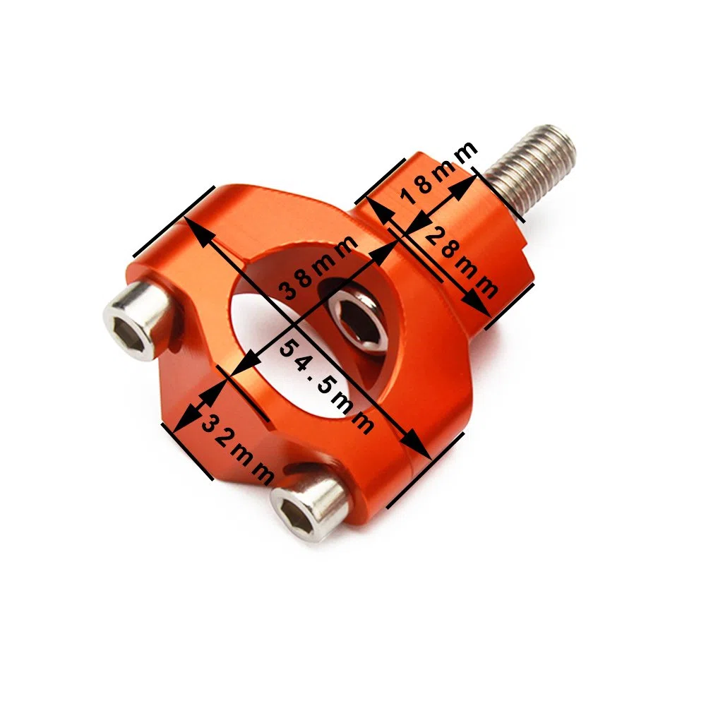 Abrazadera 28mm,CNC Aluminio Elevador Manillar Alzas Manillar para 125-530 SX SXF EXC EXCF XCW XCFW 2000-2016 Naranja