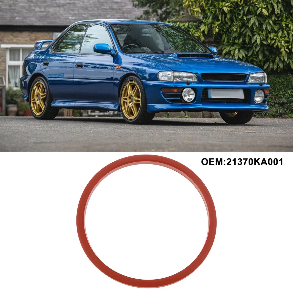 Junta tórica de enfriador de aceite 21370KA001 compatible con Subaru Impreza Forester Legacy Turbo