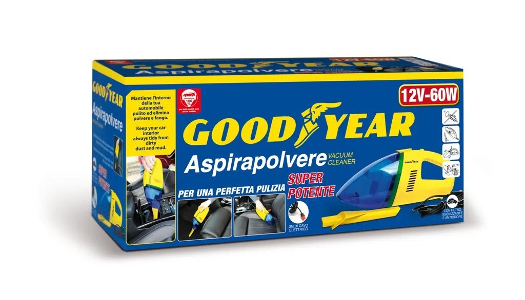 Goodyear 77356 Aspirador, 12 V, 60 W