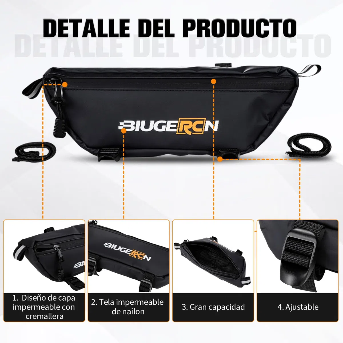 Bolsa Manillar Moto Bolsa Herramientas Moto Universal para Surron S/X/L1E para Talaria X3/MX4/MX5 Motocross Enduro E-Bike