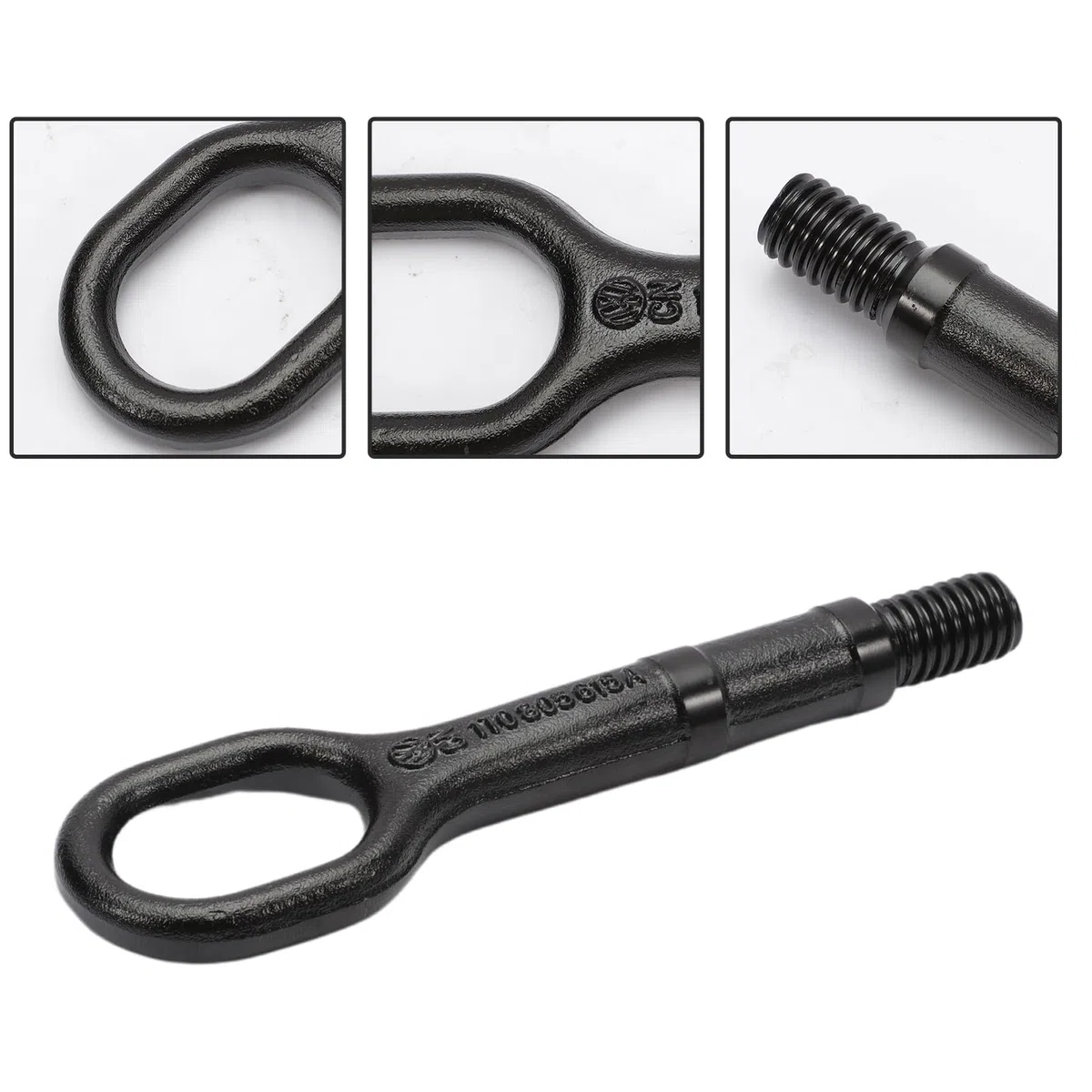 Gancho de Remolque Anillo Colgante Negro para R32 Rabbit A3 Q7 1T0 805 615 A Alhambra Altea Superb Yeti Beetle Golf 5 6 Scirocco Caddy CC EOS