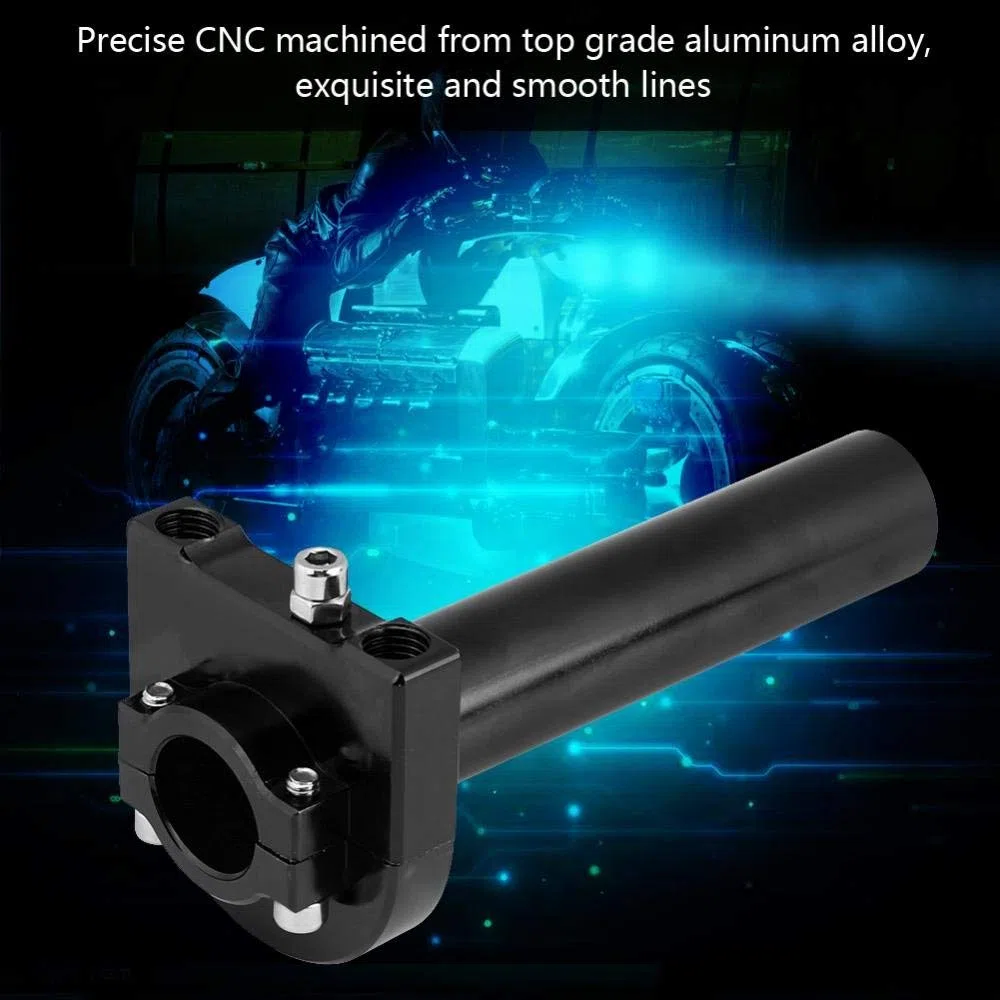 7/8 "22 mm universal manillar acelerador apretones de agarre acelerador para motocicleta Scooter Dirt Bike(Black)