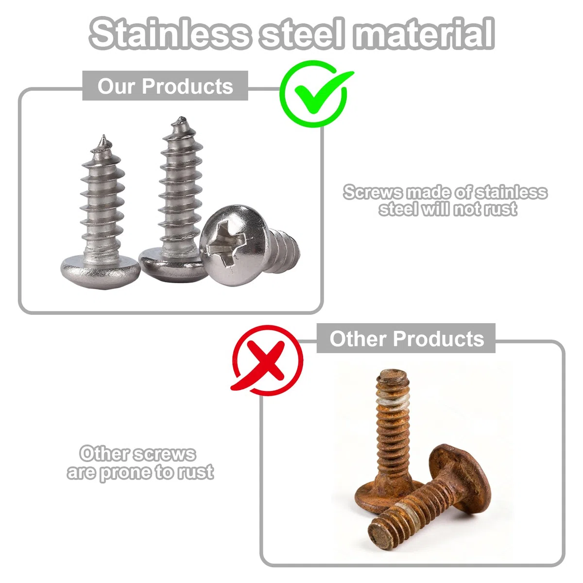 Juego de 8 tornillos de matrícula de acero inoxidable para matrícula, M5 x 16 mm, ideal para el montaje de matrículas