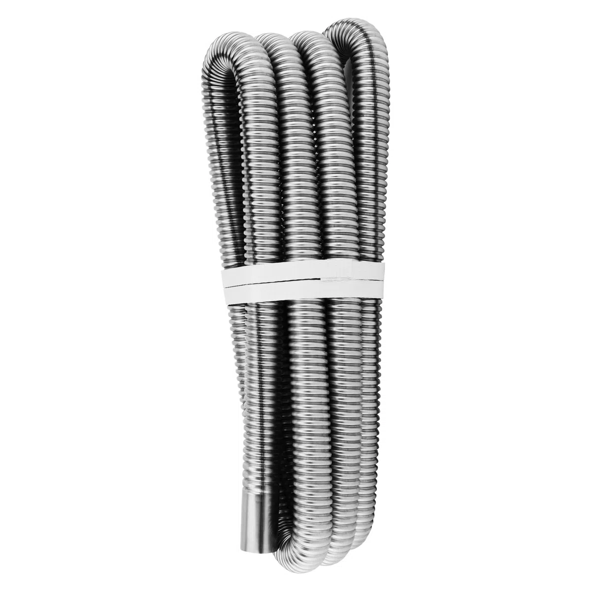Manguera de escape de 300 cm, 25 mm, para generador eléctrico, escape de calefacción estacionaria, acero inoxidable con silenciador y abrazadera de manguera, tubo de escape de calefacción