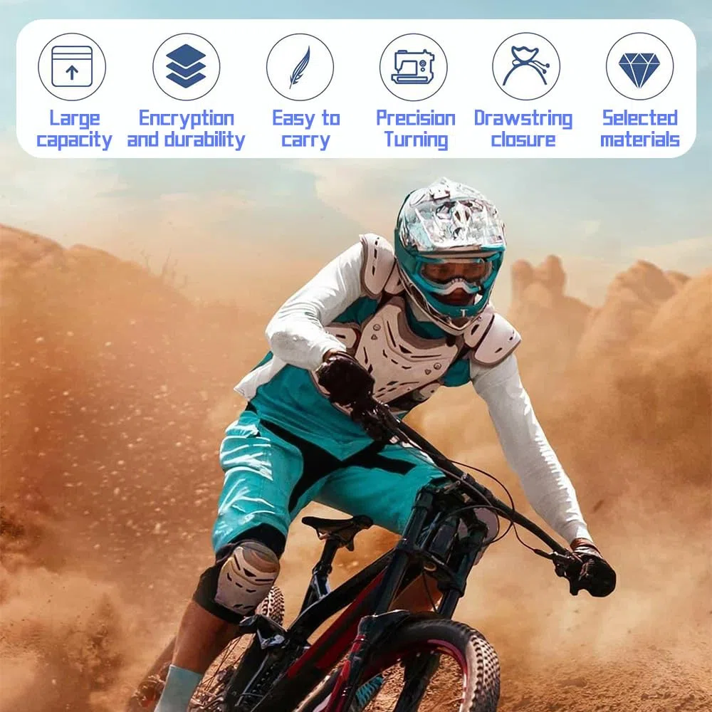 2 Piezas Bolsa para Casco de Motocicleta, Bolsa Casco Moto con bolsa de cordón, Funda para Casco Bolsa Portátil para exteriores Montar Moto baloncesto Ciclismo Entrenamiento