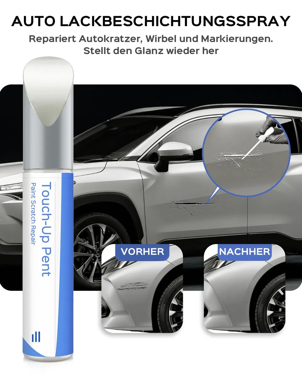 Rotulador de retoque para Toyota Blizzard Pearl Tricoat – Coincidencia exacta para chips y arañazos