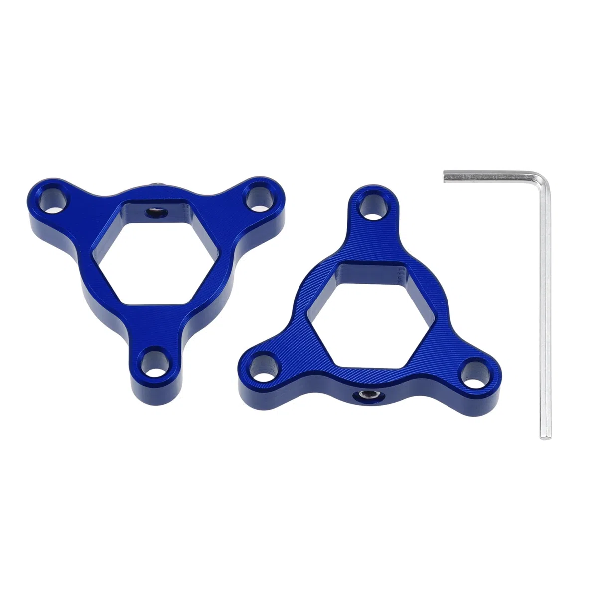 Motoforti 17Mm Ajustadores De Precarga De Horquilla Cnc Para Motocicleta De Carreras De Aleación De Aluminio Azul - Paquete de 2