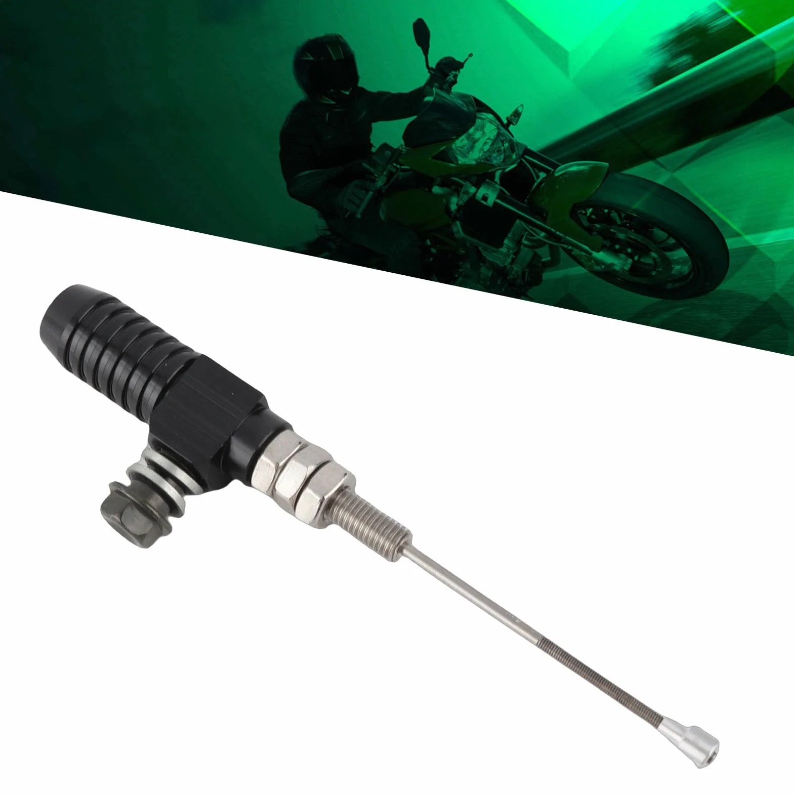 M10x1.25mm Motocicleta Universal Embrague Hidráulico Cilindro Maestro Varilla de Freno Bomba Azul(negro)