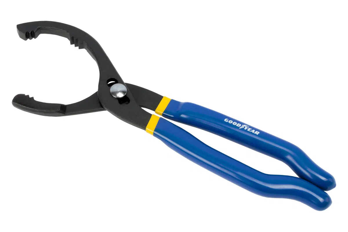 Goodyear Llave de Filtro de Aceite de 60 a 114,3 mm / 2.36” a 4.5”. Herramienta perfecta para el cambio de filtros de aceite. Con mango antideslizante.