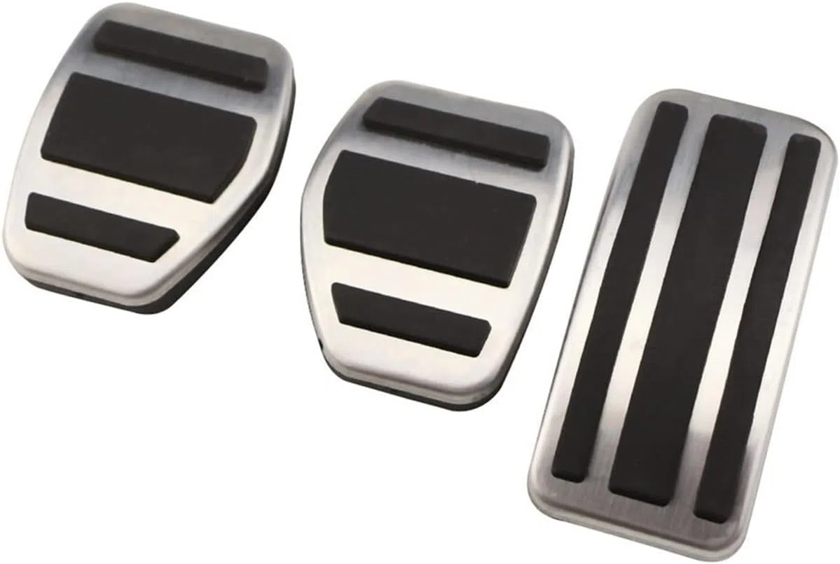 Almohadillas de pedales de coche de acero inoxidable aptas for Peugeot 207 301 307 208 2008 308 408 CC aptas for Citroen C3 C4 DS 3 4 6 DS3 DS4 DS6 piezas cubiertas de pedales de coche (Color :