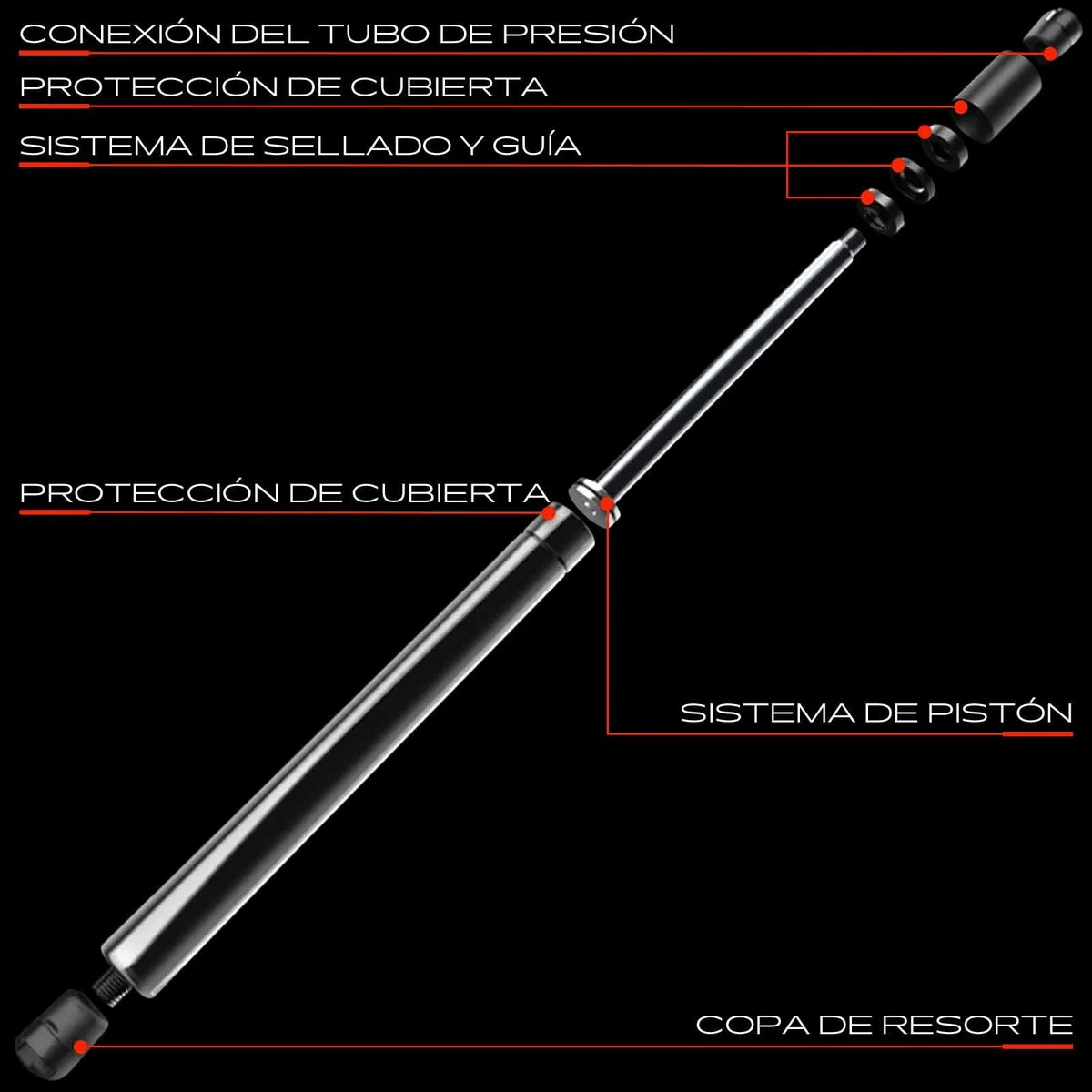 Frankberg 2x Amortiguadores de gas Capó Compatible con Serie 3 E36 316 318 320 323 325 Limousine 1990-1998 Serie 3 Compact E36 316 318 323 Compacto 1994-2000 Replace# 51231960852