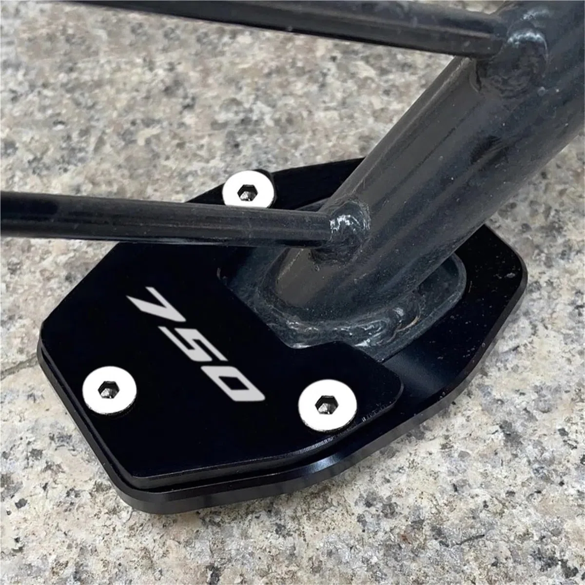 para Honda Forza750 para Forza 750 NSS750 2021-2023 2024 2025 2026 Motocicleta CNC Soporte Lateral Extensión Pad Placa Ampliadora(Titanium)