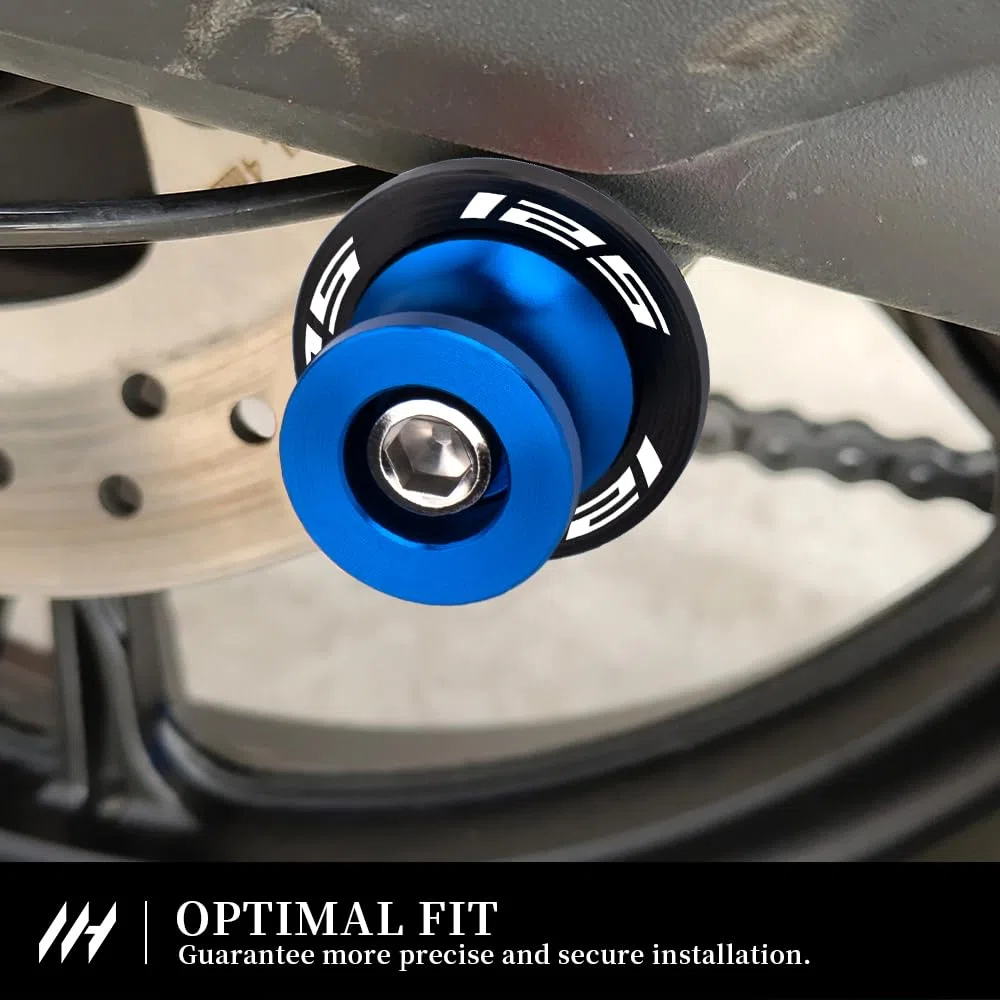 M6 Bobinas de balance para motocicletas para MT-125 2014-2021 NMAX 125 2015-2024 XMAX 125 2006-2018 Deslizador CNC de aluminio para protección y fácil mantenimiento Accesorio (Azul)