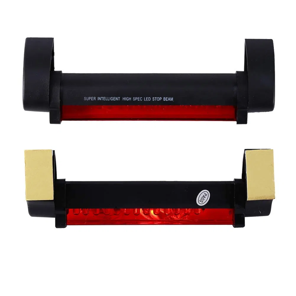 Aramox Luz de freno, 12V Universal Rojo 14 LED Tercera luz de freno trasera de autom¨®vil Luz trasera L¨¢mpara de se?ales de de parada de montaje alto