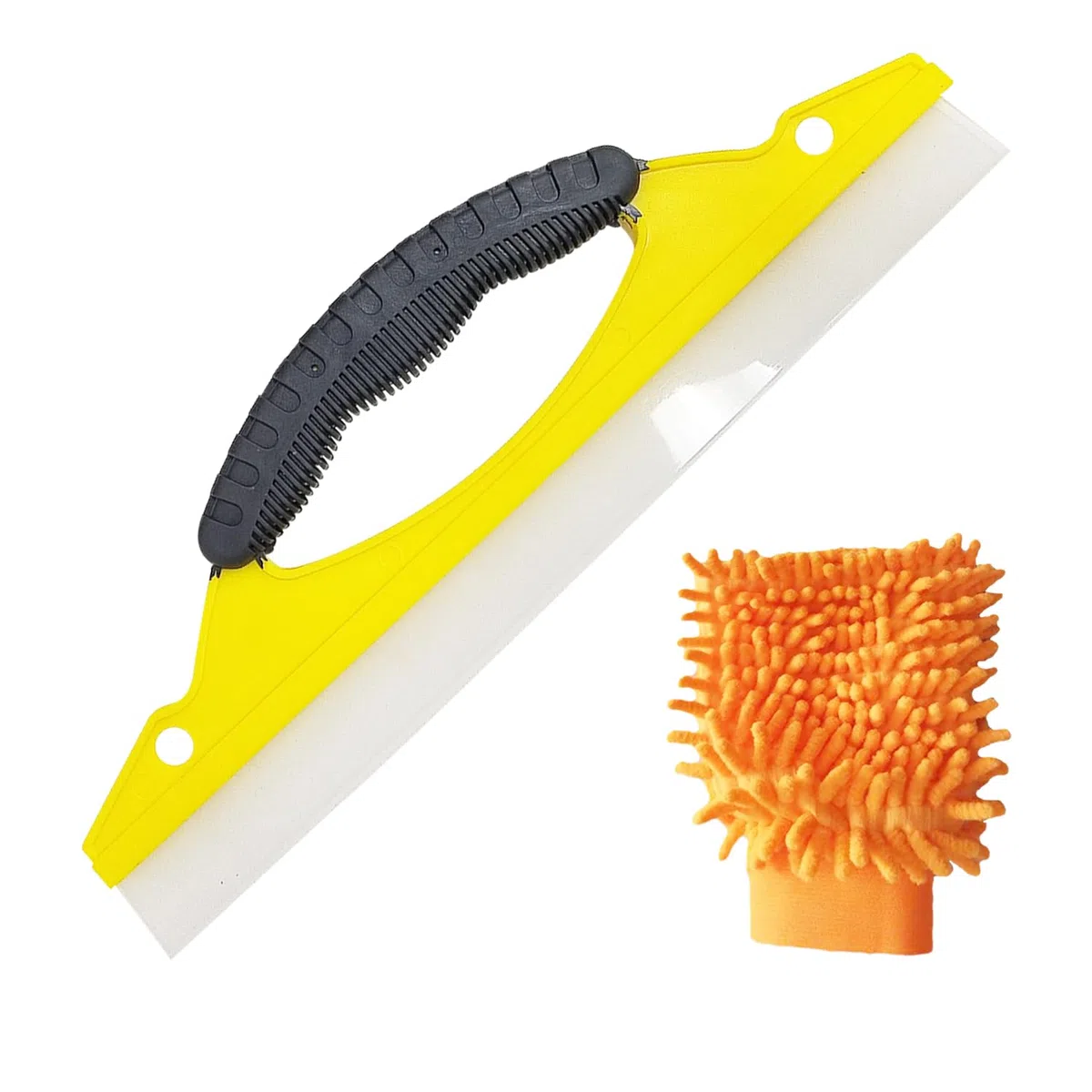 1 rasqueta para parabrisas de coche, 1 pieza de guantes de limpieza de cristal, rasqueta antideslizante para coche