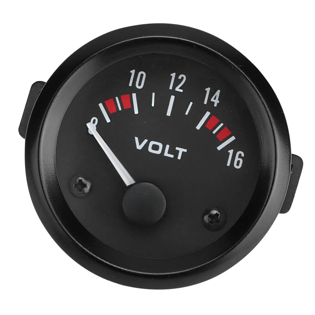 aqxreight de Voltaje para Coche 52mm Medidor de Voltaje 8 16V BX100007 Compatible con la Mayoría de Vehículos Indicador Preciso de Batería y Eléctrico