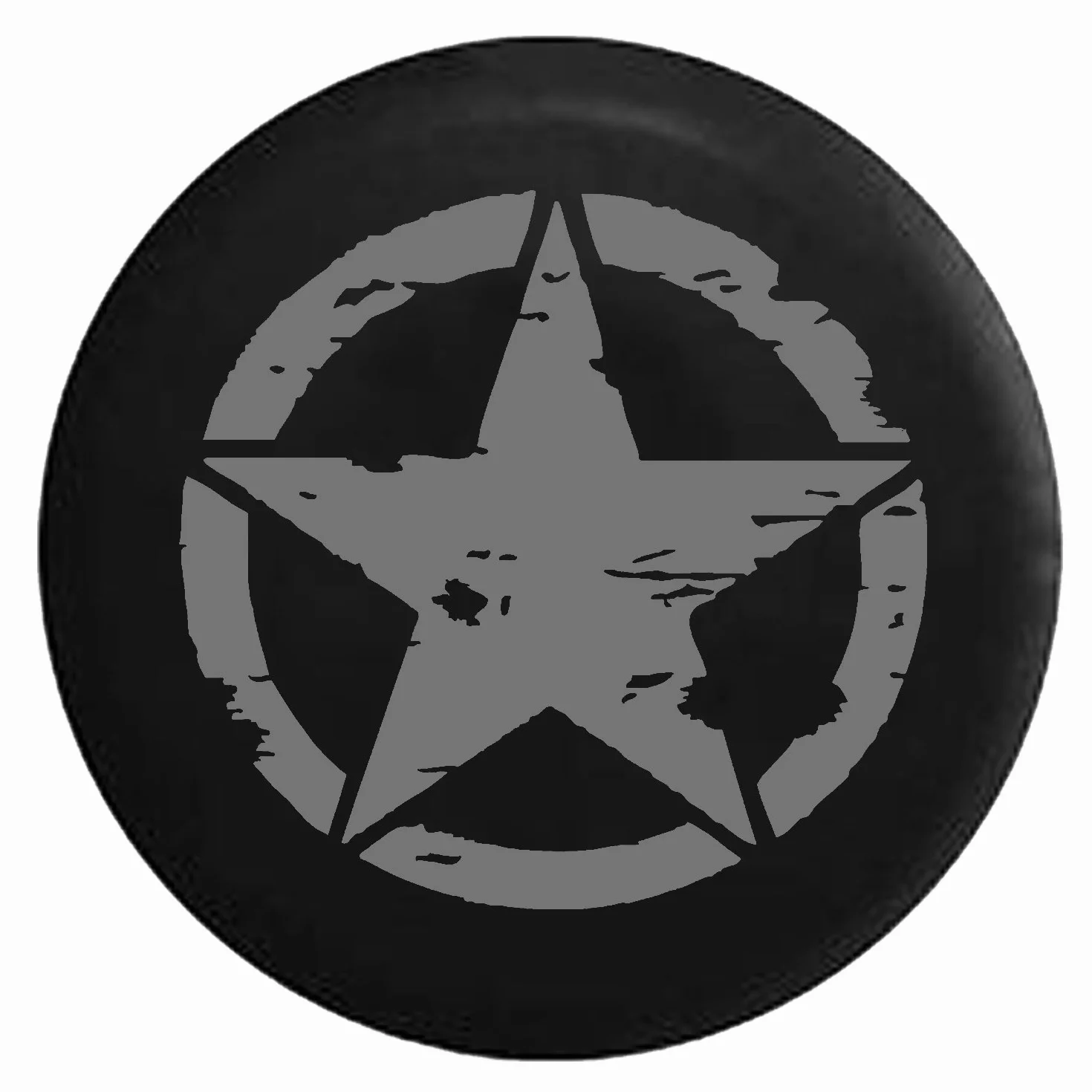 934 Estrella Táctica Militar Oscar Mike Funda De Llanta De Repuesto Sunscreen Funda Cubiertas De Las Ruedas Durable Neumático Repuesto Cubierta Universal para Remolques Camión Todoterreno 17Inch