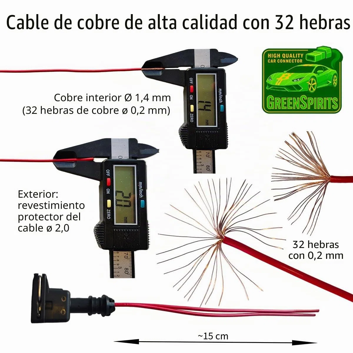 Reemplazo inyectores conector el diesel - BOSCH A1685452928 con cable (FEMALE) L-BW50290937, 1967412-2