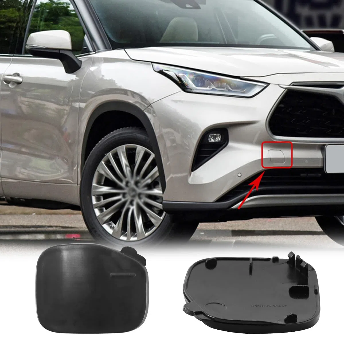 Tapa Del Gancho De Remolque Del Parachoques Delantero Para Volvo XC40, 2018-2022, 39847993 31449346