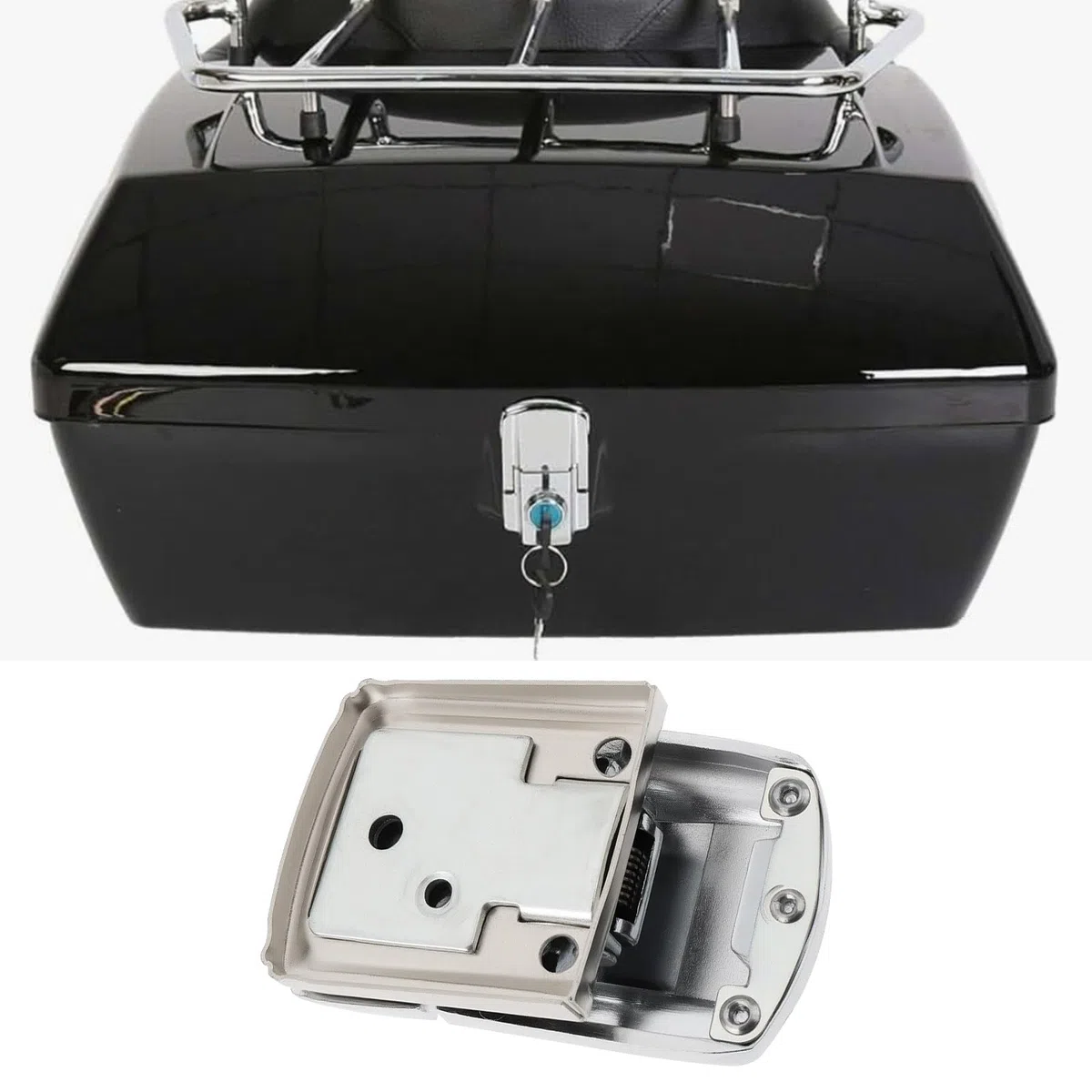 Cerradura para Maletero de Motocicleta con 2 Llaves HLA10858 Compatible con Yamaha Bolsa de Viaje