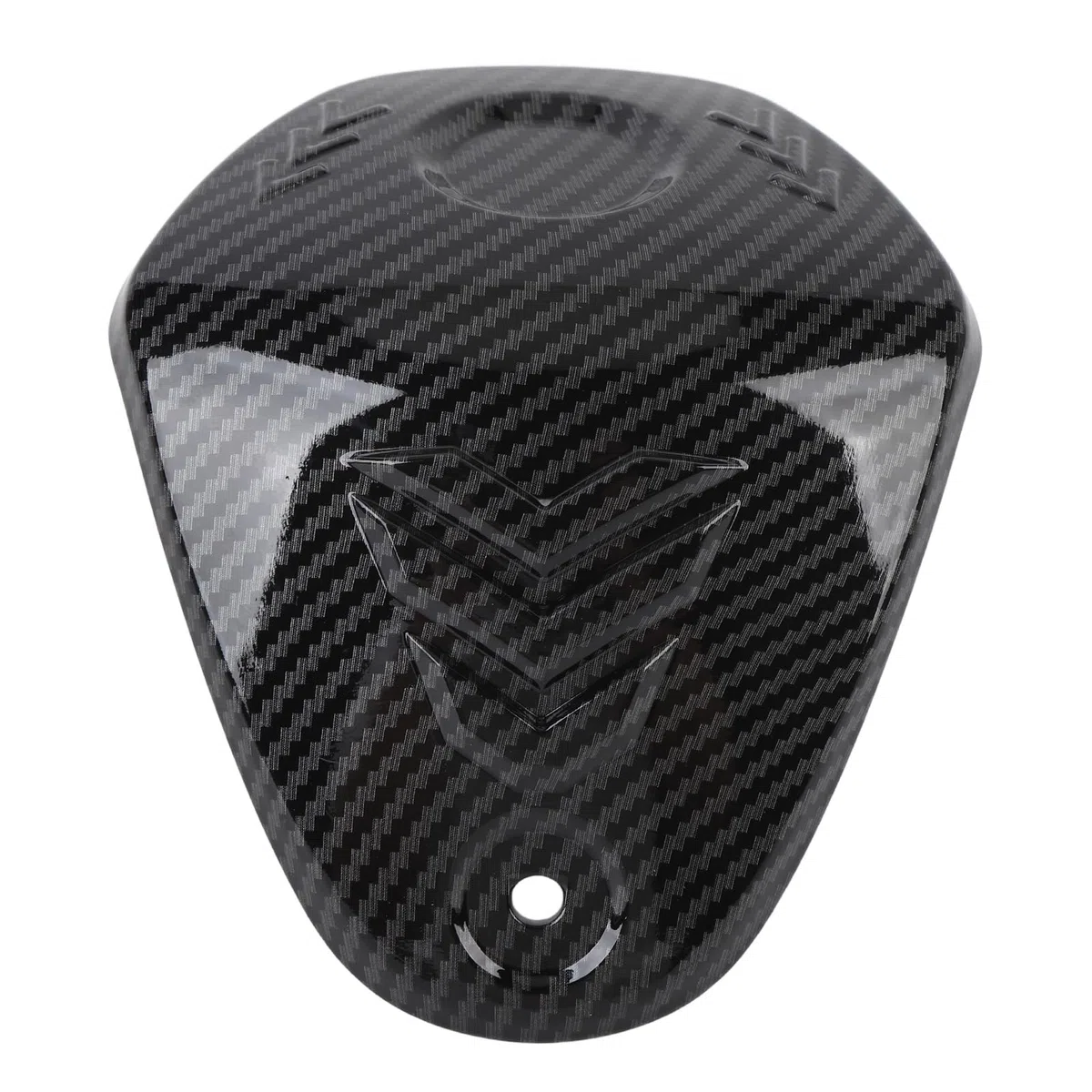 Cubierta Central Superior del Manillar de la Motocicleta Patrón de Fibra de Carbono Resistente a los Arañazos para XMAX 300 2017 a 2022